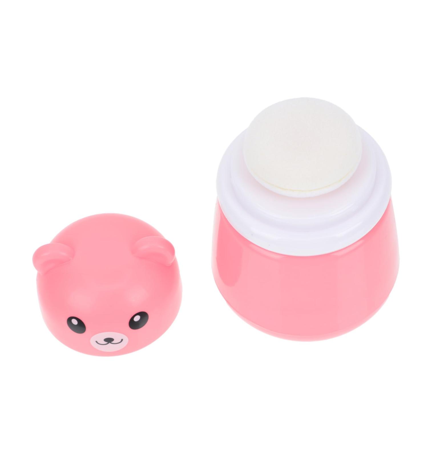  Beatifufu Box Powder Powder Container Powder Powder Container Powder Puff Body Care Baby Villi Loose Sponge Travel Cartoon Makeup Bag - Buy Online on GoSupps.com