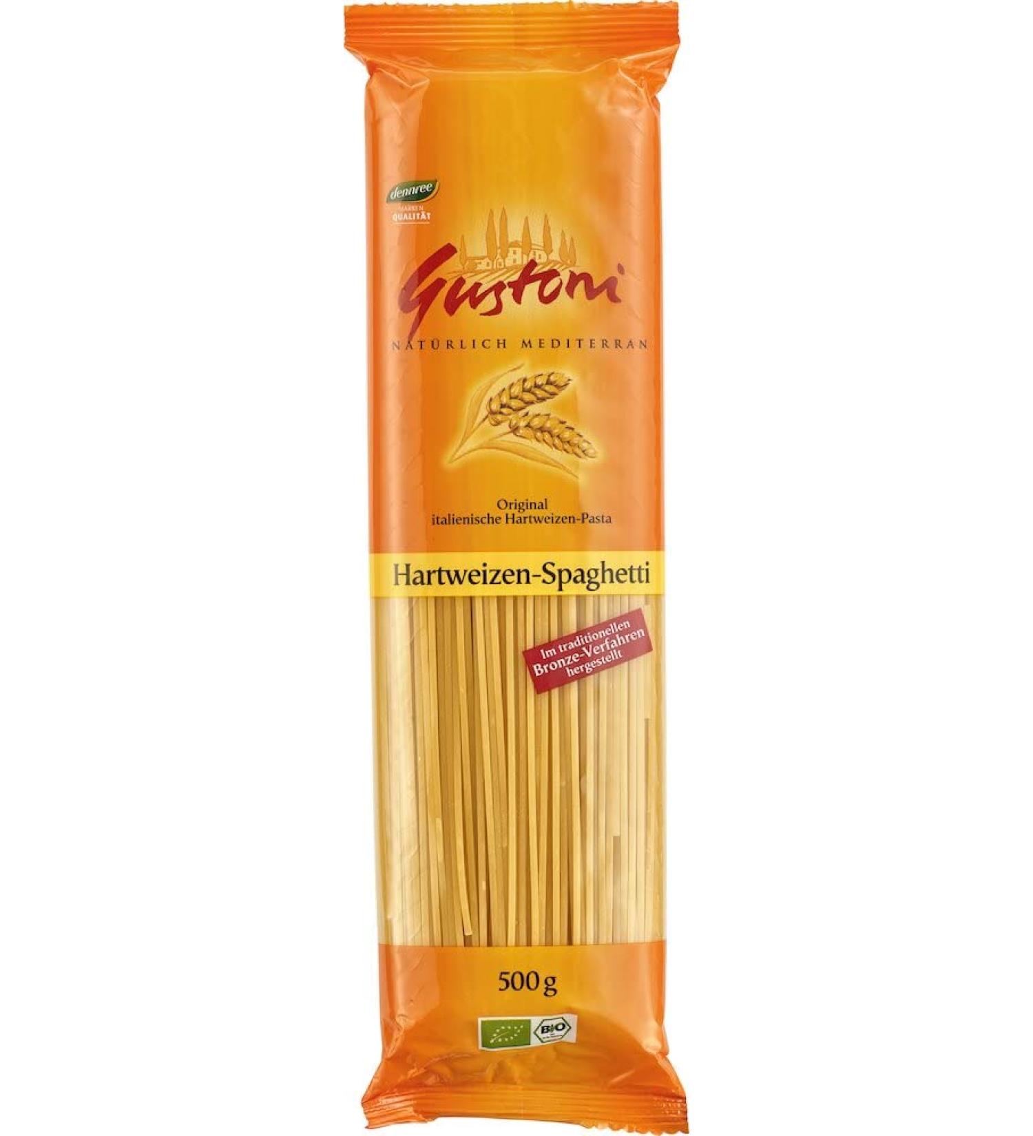 SpiceMasters.co.uk Gustoni Organic Durable Wheat Spaghetti 6 x 500 g Bronze