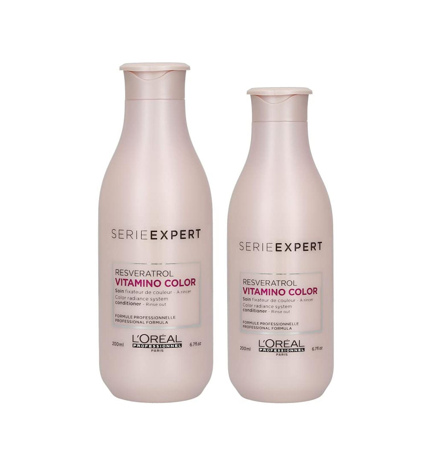 L'Oréal Professionnel Serie Expert, "Vitamin A-OX" - Color Fixing Shampoo (300 ml) and Color Fixing Treatment (200 ml)