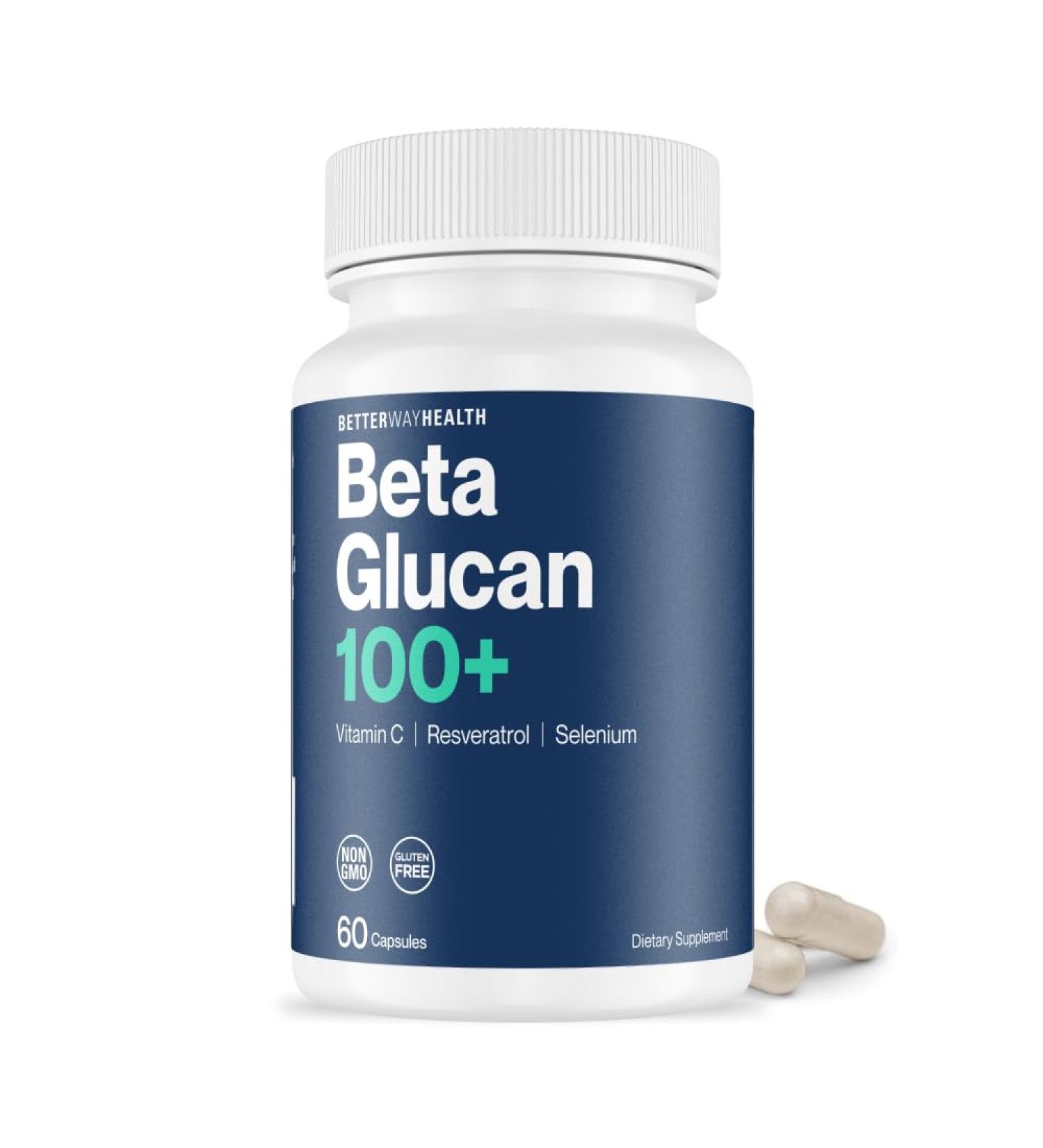 Better Way Health Advanced Immune Readiness 1 3/1 6 Beta Glucan with Vitamin C Selenium & Resveratrol Immune Support Supplement for NK Cells & Phagocytosis 60 Capsules - Buy Online on GoSupps.com