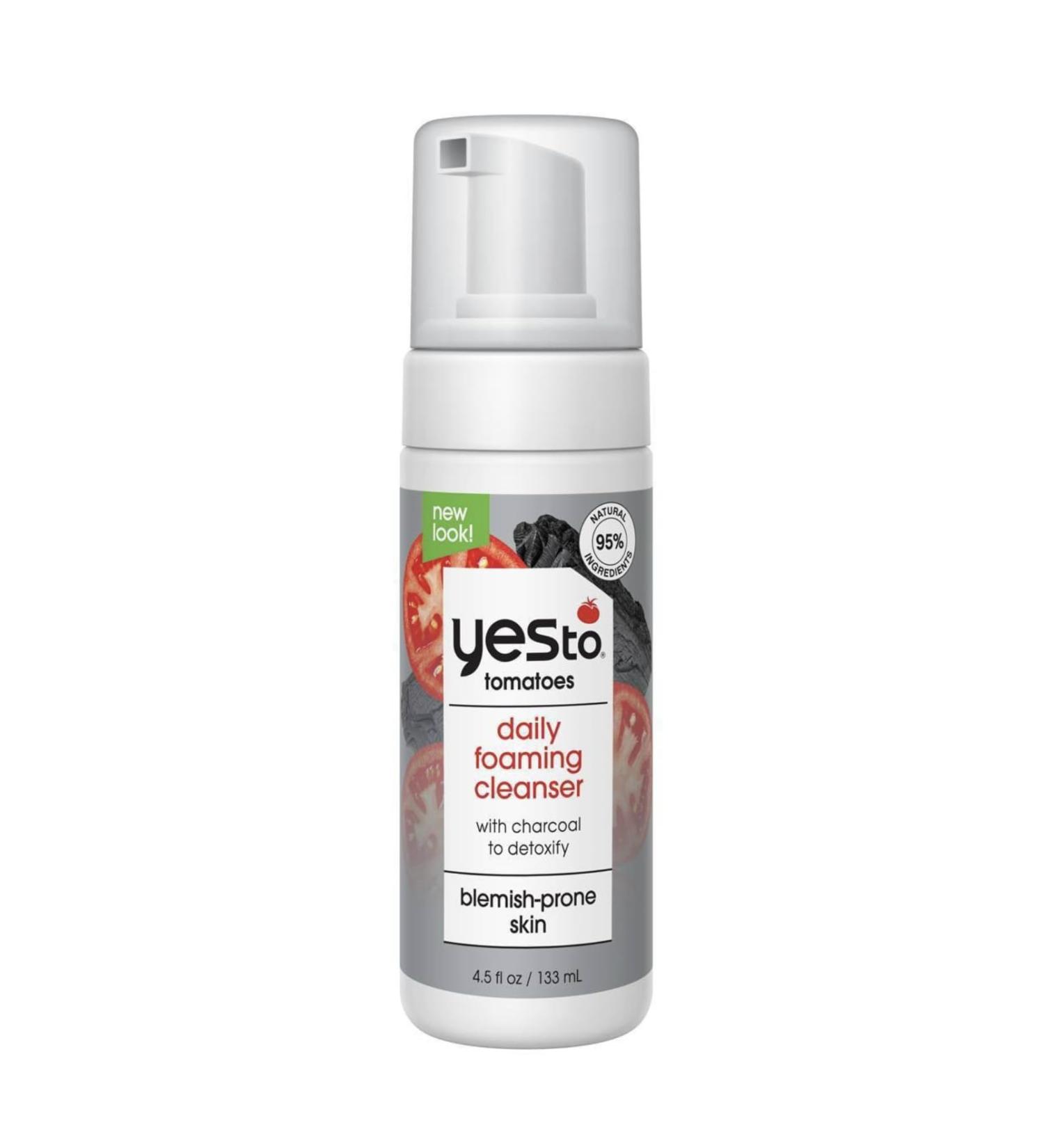 Yes To Tomatoes Anti-Pollution Detoxifying Charcoal Facial Cleanser - 4.5 fl oz | International Shipping Available - Buy Online on GoSupps.com