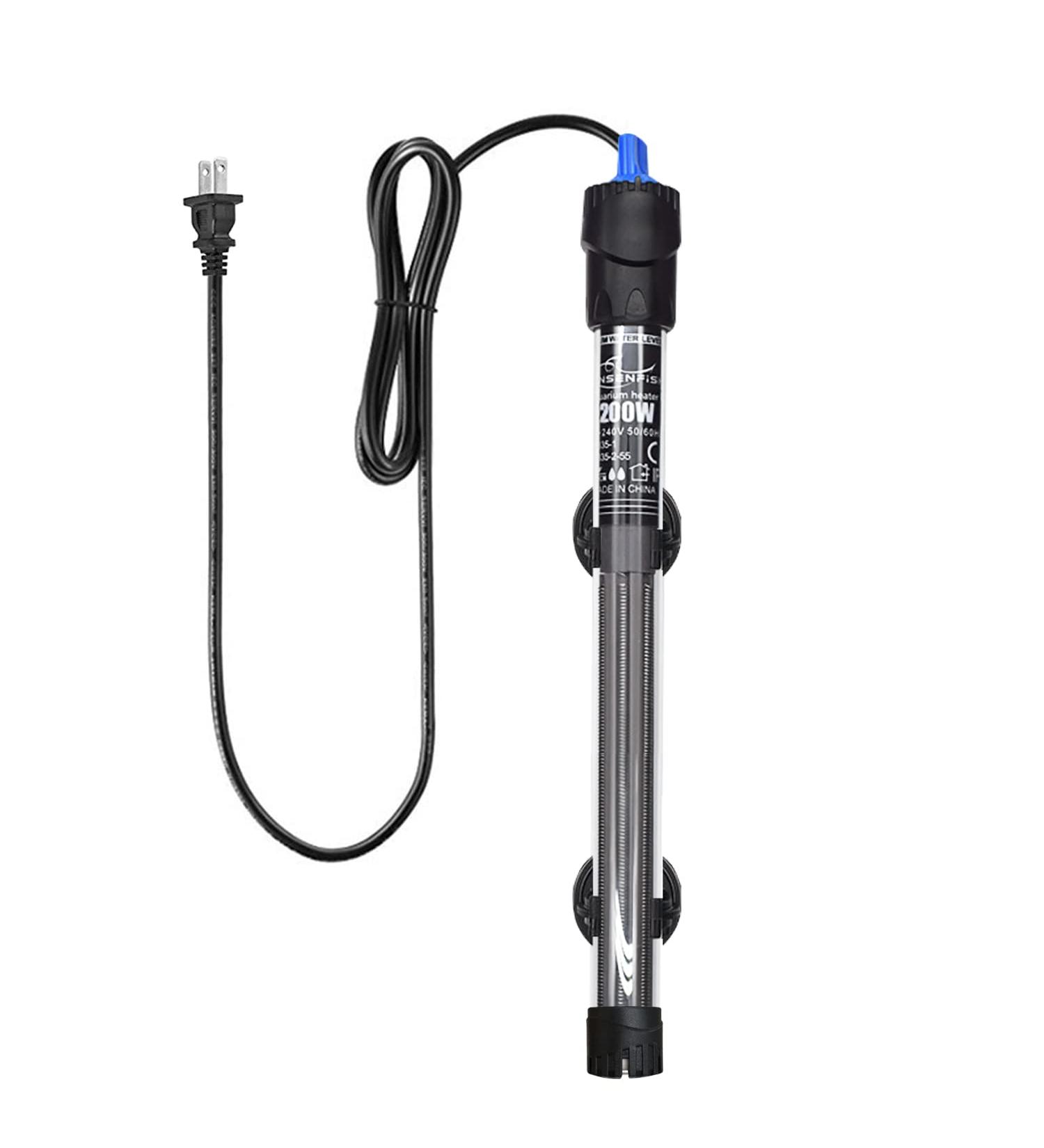 WELOMELO Submersible Fish Tank Heating Rod - Temperature Adjustable Thermostatic Rod (100W/200W/300W/500W) | 2 Suction Cups - Buy Online on GoSupps.com