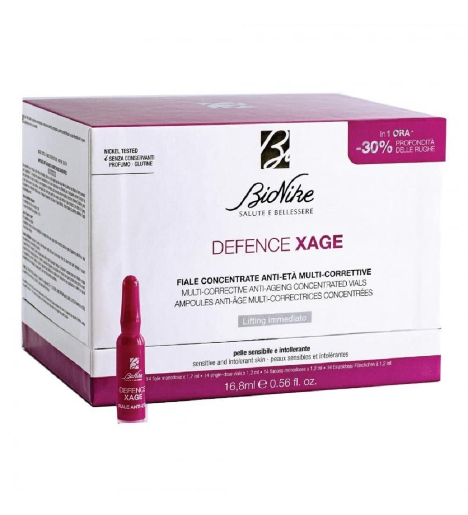 Bionike Defence Xage - Fiale concentrate Anti Et Multi-Correttive 14 fiale - Buy Online on GoSupps.com