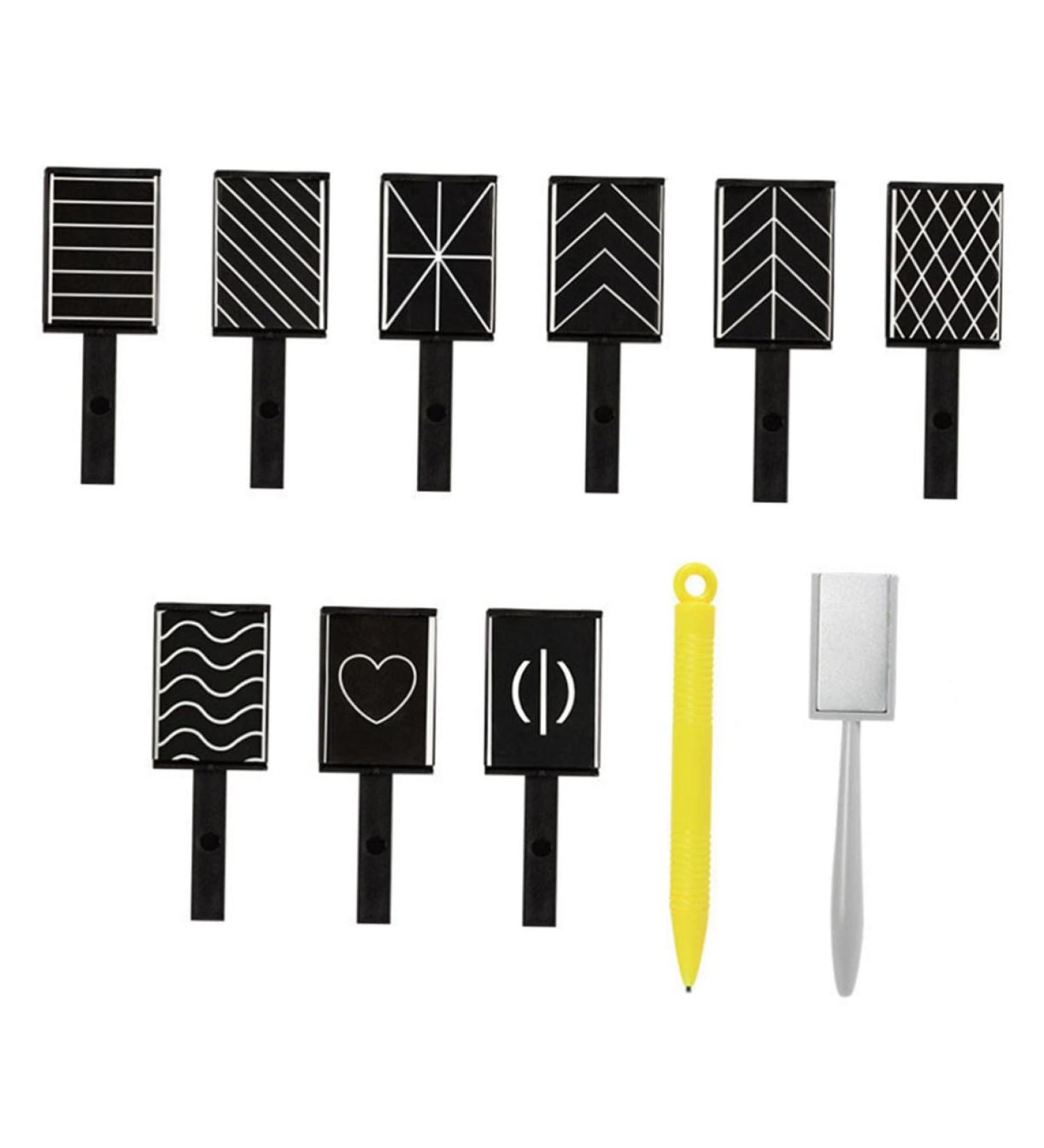 FRCOLOR 11-Piece Set Tool for Nail Magnets Nail Art Tool Nail Magnetic Pens Materials for U as Nail Art Equipment Magnetic Magnets Manicure Tools 3D Dedicated - Buy Online on GoSupps.com
