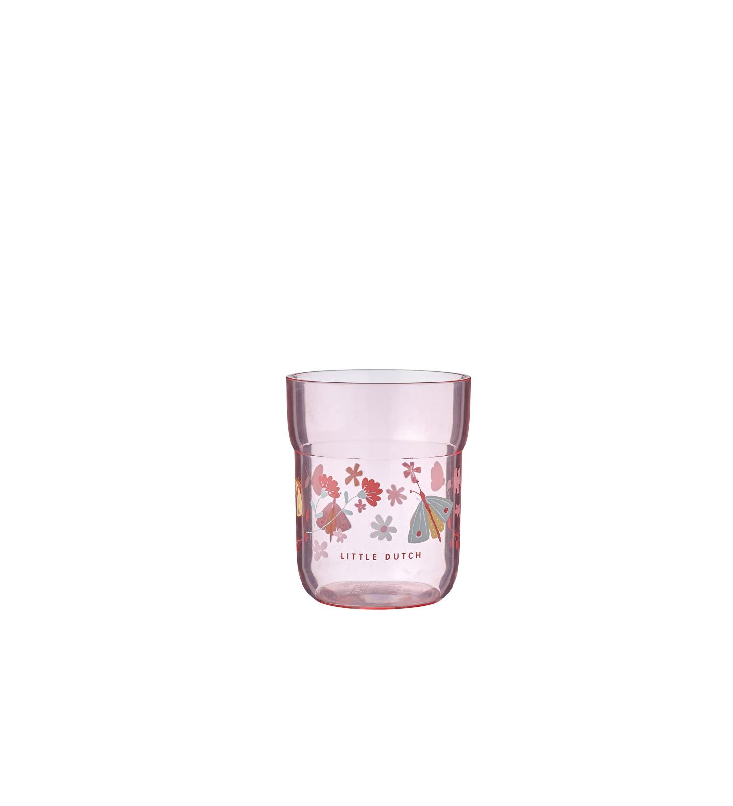 Mepal Mio Children's Drinking Glass - 250ml BPA Free Dishwasher Safe Cup for Kids 9 Months+ Flowers & Butterflies Design - Buy Online on GoSupps.com