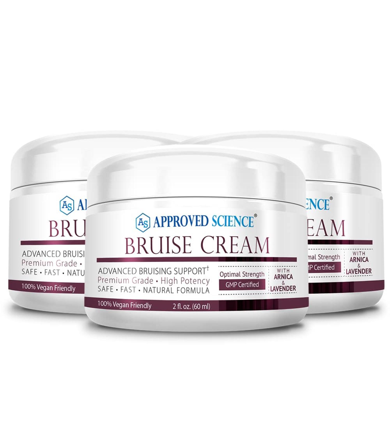 Approved Science Bruise Cream - Arnica and Lavender - Soothe and Fade Bruises - 6 Fl. Oz - 3 Pack - Vegan - Buy Online on GoSupps.com