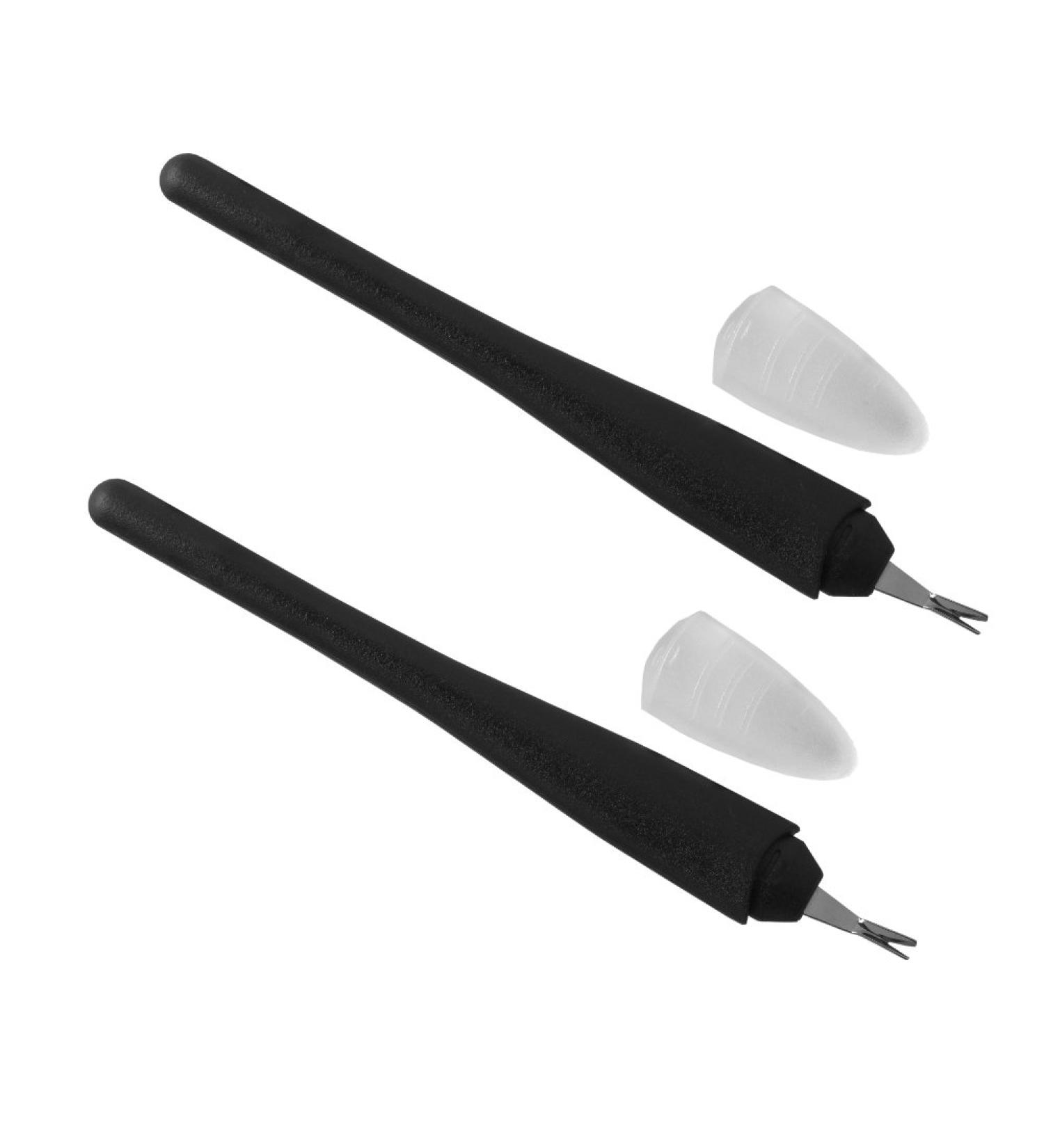 NAILFUN 2 Cuticle Trimmers with V-Shaped Blade - Black
