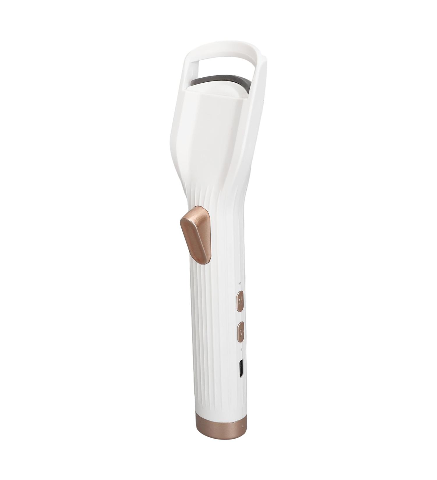 Qukaim Electric Eyelash Curler Electric Heated Eyelash Curler Rechargeable 2 in 1 Lash Curling Device Long Lasting Heating Soft Silicone Drying Black - Buy Online on GoSupps.com