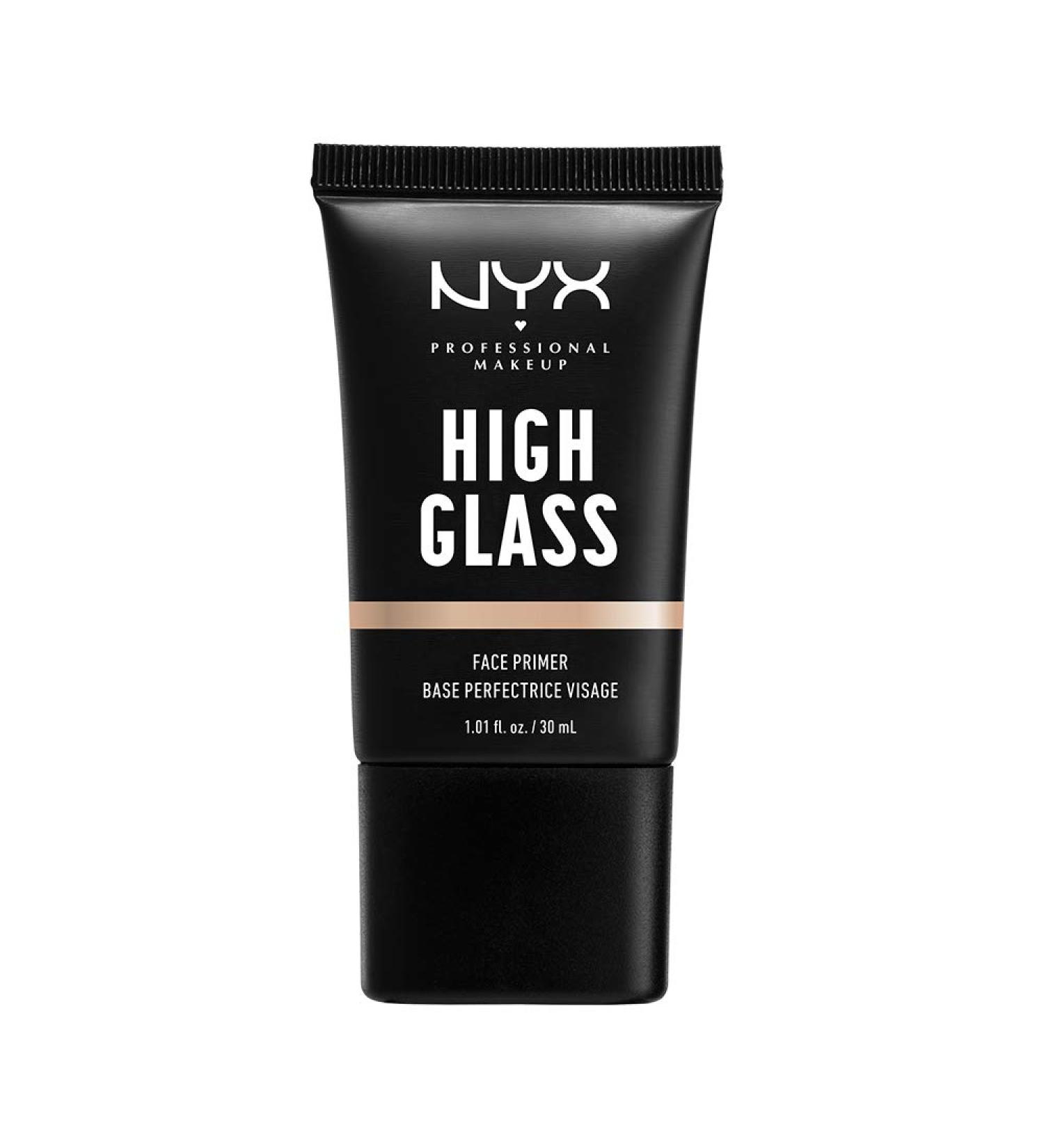NYX Professional Makeup High Glass Face Primer - Moonbeam 30ml | Radiant Glow & Smooth Finish | International Shipping Available - Buy Online on GoSupps.com