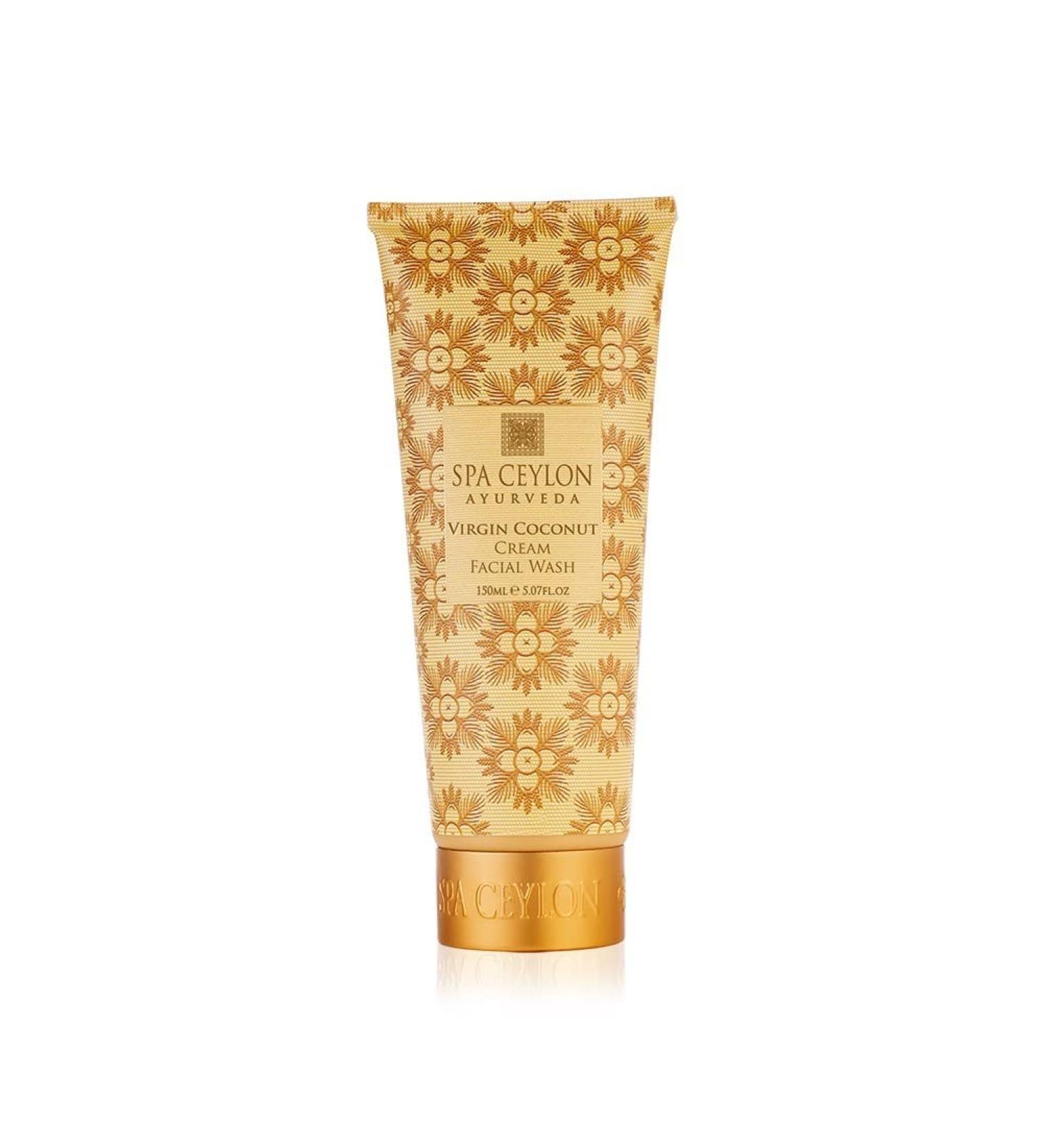 SPA CEYLON Virgin Coconut Cream Facial Wash - Rich Soft-Foaming Deep Cleansing Silicon-Free & 100% Vegetarian | Suitable for All Skin Types - Buy Internationally - Buy Online on GoSupps.com