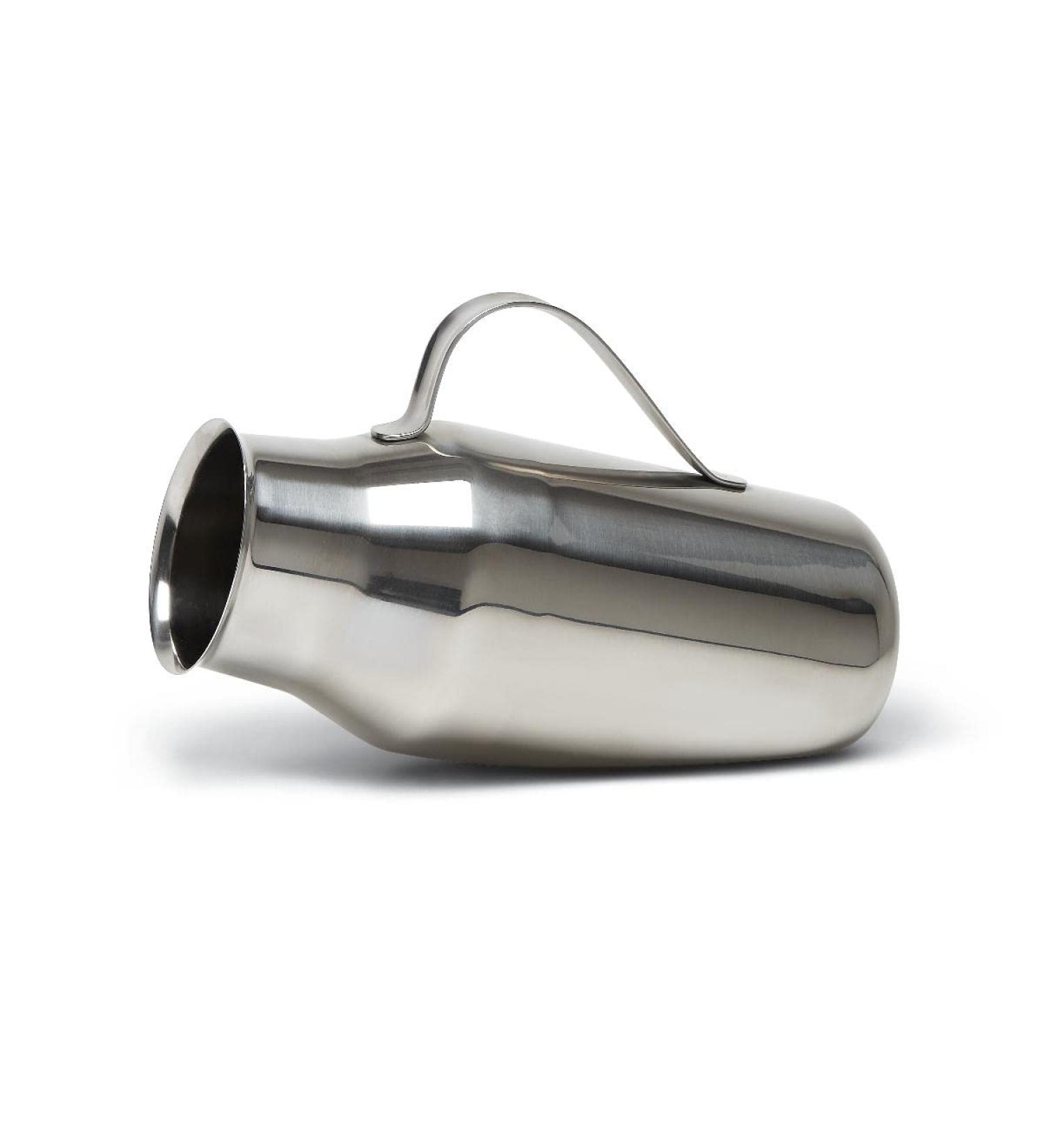 Stainless Steel Male Urinal with Handle - Durable and Hygienic | DDP - Buy Online on GoSupps.com