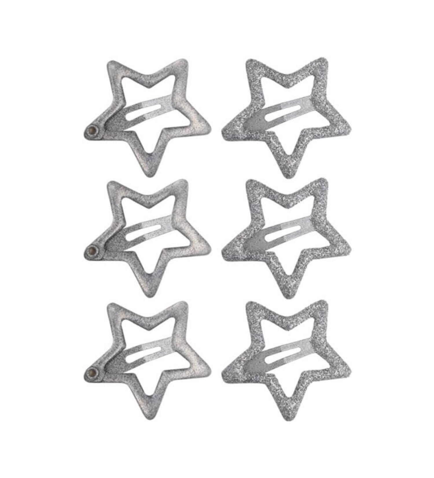 6pcs Sparkling Hairpins Sweet Hair Barrettes Five-Pointed Star Hair Side Clip Fashion Accessories Gift for Women Girls - Buy Online on GoSupps.com
