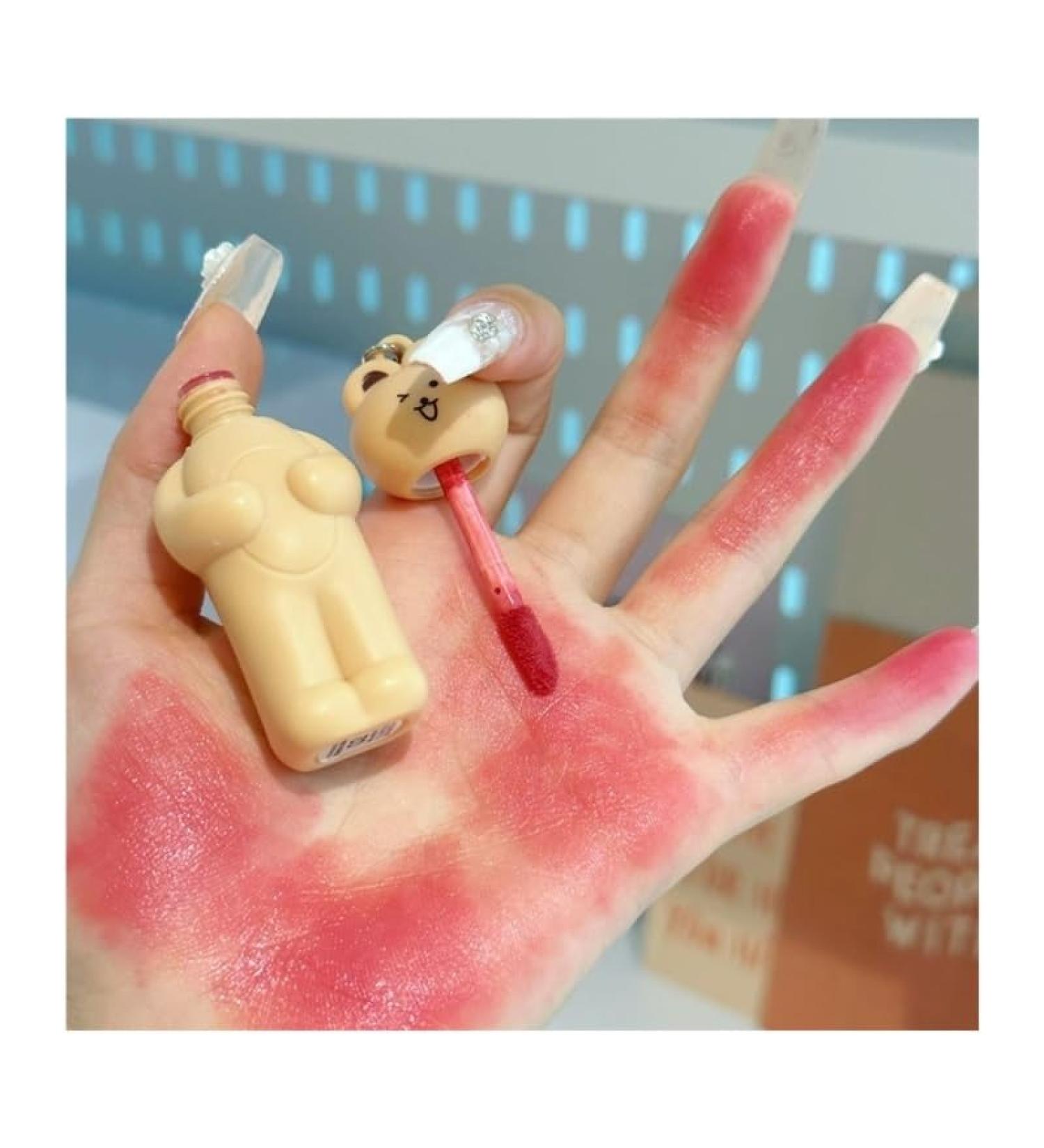 BADALO Velvet Mist Water Mist Lip Mud Soft Silky Matte Matte Vegan White Nonstick Lip Gloss Lip Glaze Lipstick Color 1chuli - Buy Online on GoSupps.com