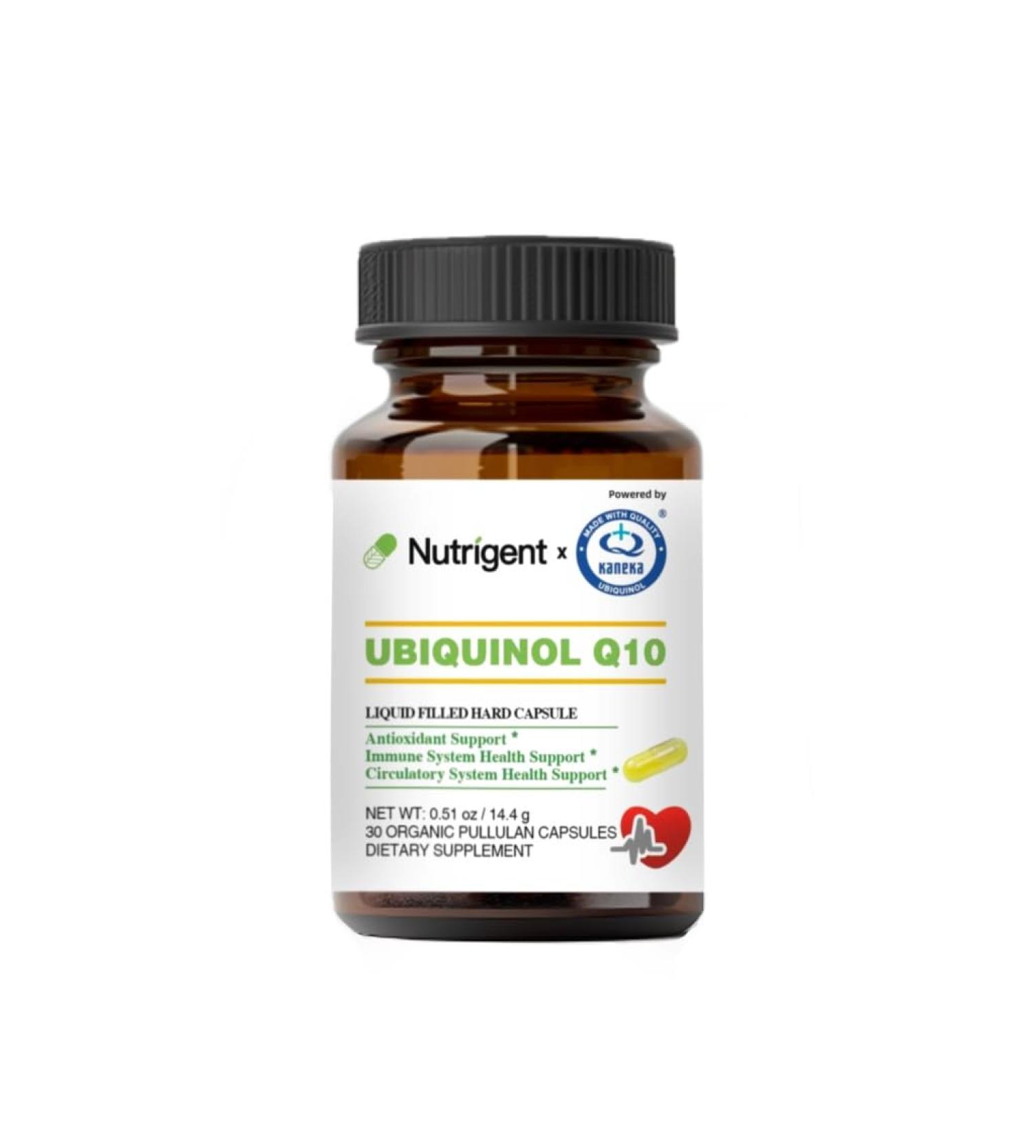 Ubiquinol CoQ10 50 mg - High Absorption Organic Capsules for Heart Health & Energy | 30 Count Antioxidant Supplements - Buy Online on GoSupps.com