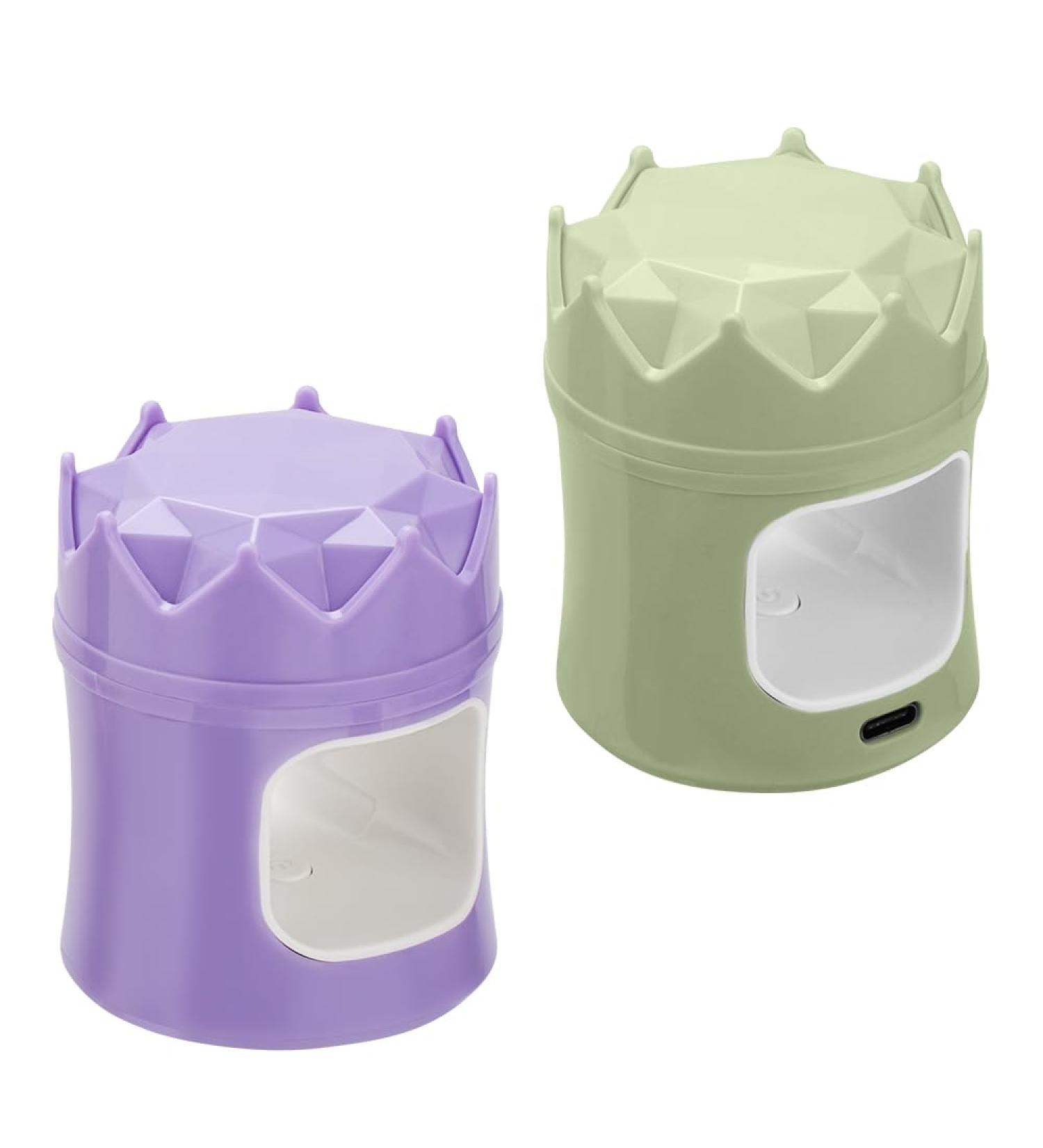 Mini High-Efficiency UV Nail Lamp - Dual Light Source Type-C Powered - On-The-Go Nail Art (Purple+Green) - Buy Online on GoSupps.com