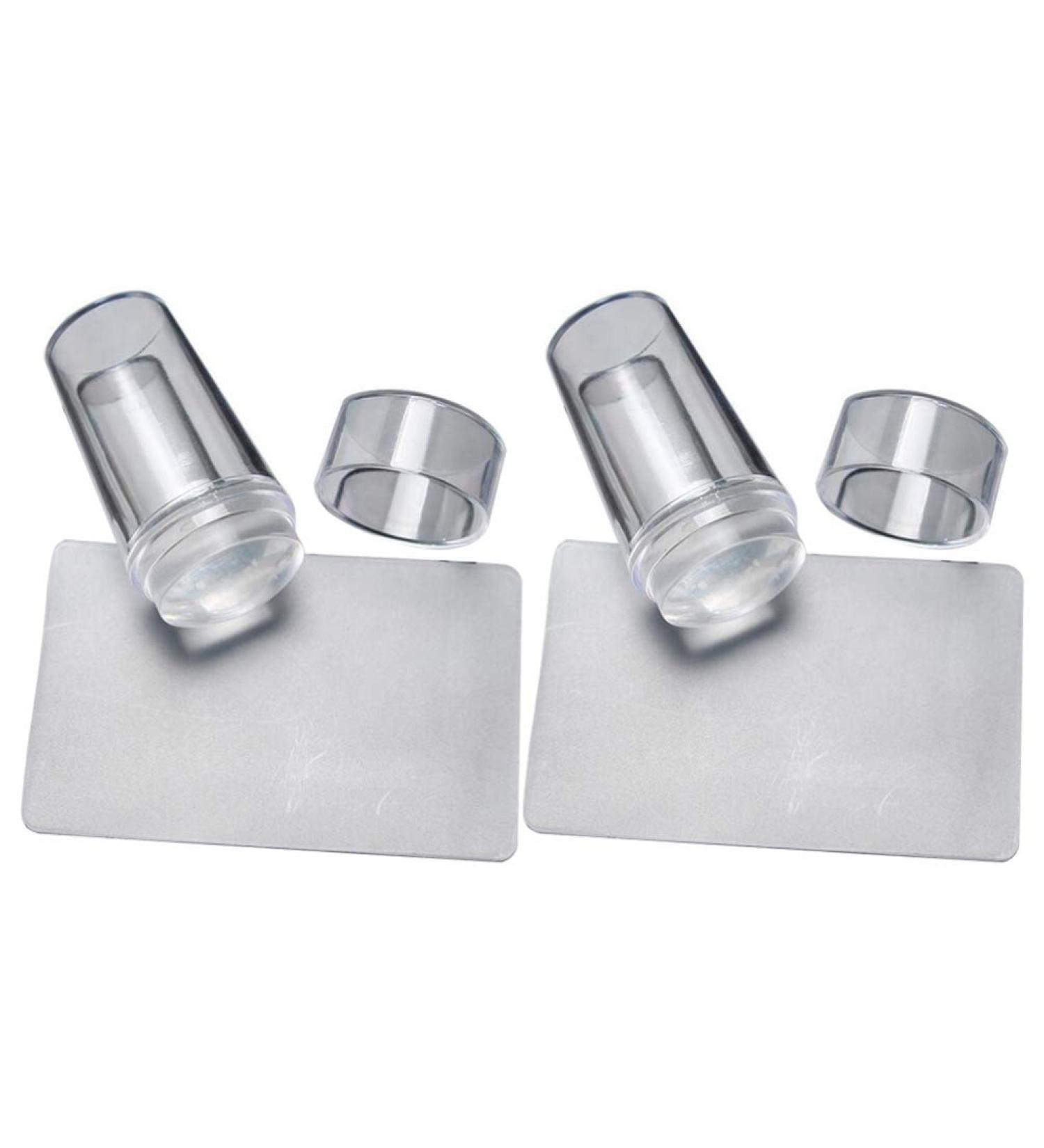 2 Sets French Nail Stamps - Complete DIY Nail Art Stamping Kit with Jelly Stamper | International Shipping - Buy Online on GoSupps.com