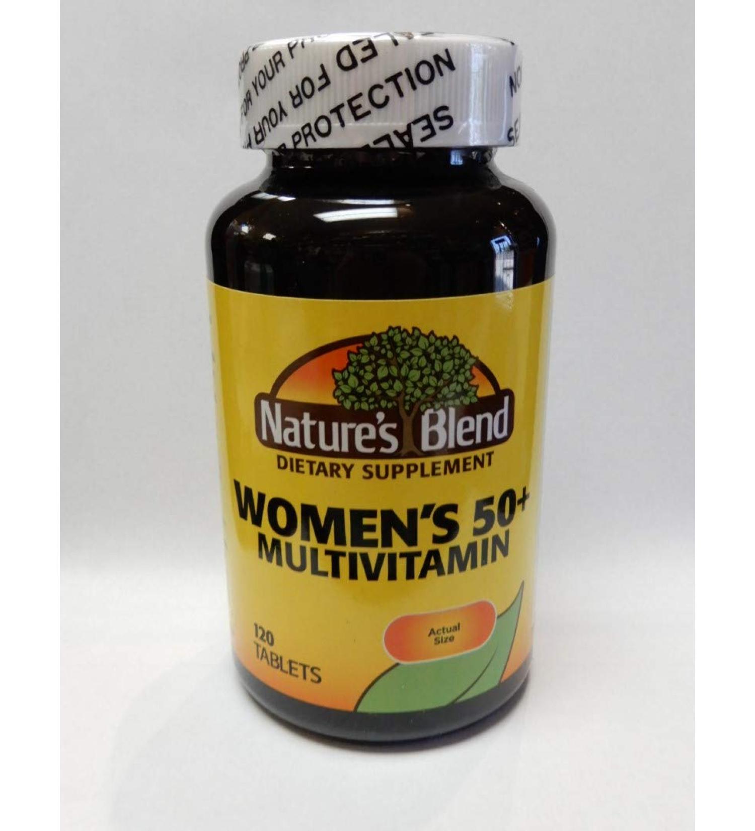 Nature s Blend Multivitamin Women s 50+ Tablets 120 ct Pack of 1