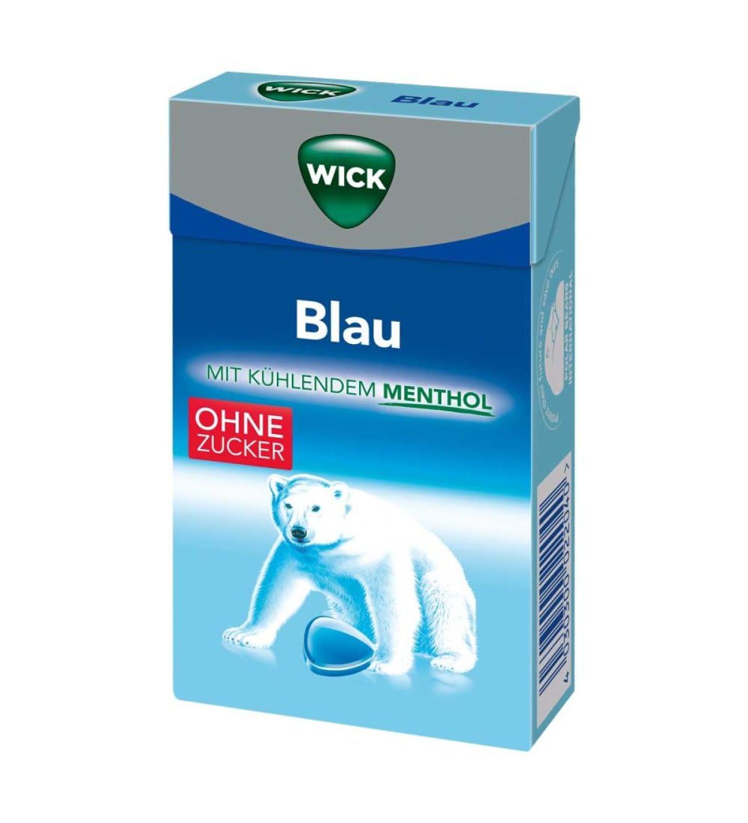 Wick Blue Menthol Candy without sugar Clickbox