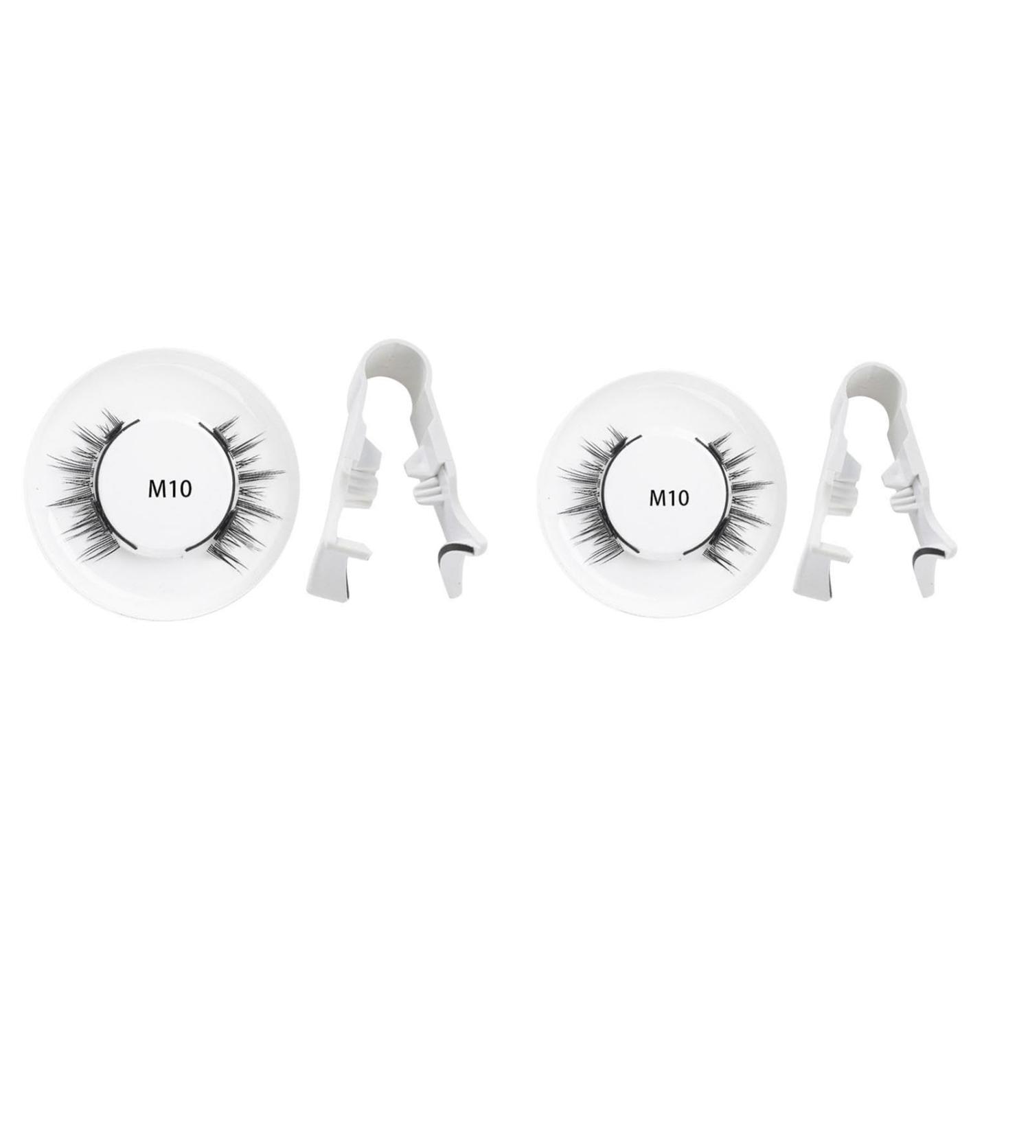 2 Magnetic Eyelashes with Applicator Reusable Look Natural Magnetic Lashes No Glue and E-yeliner Needed Magnetic Eyelashes Easy to Wear and for Travel and Parties - Buy Online on GoSupps.com
