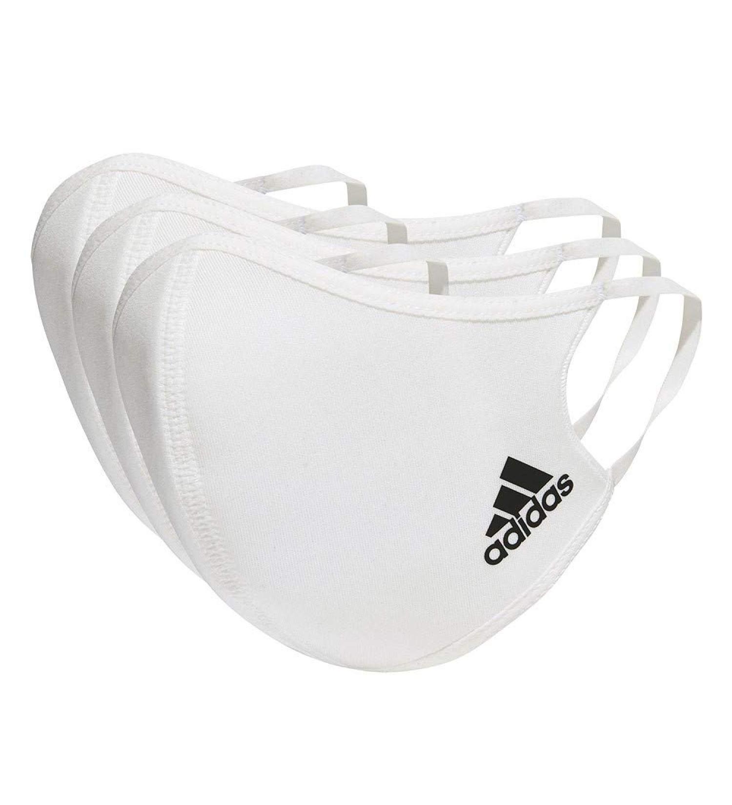 Buy adidas Unisex Face Cover Masks - 3 Pack White | Fast International Shipping - Buy Online on GoSupps.com
