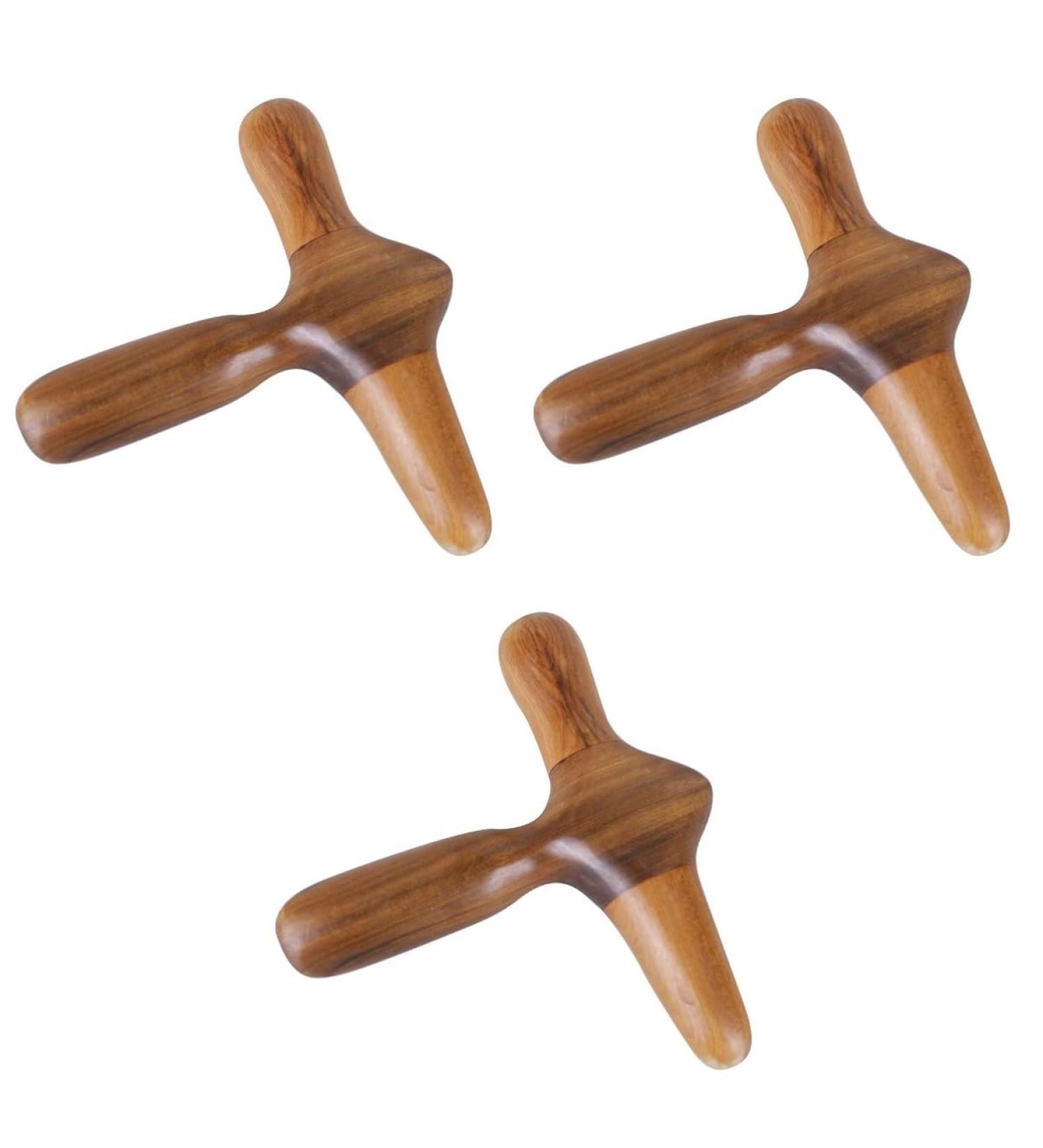 Gleavi Hand Tools Set: 3-Piece Wooden Massage Tools for Foot Relief & Acupressure | Ideal Household Appliances - Buy Online on GoSupps.com
