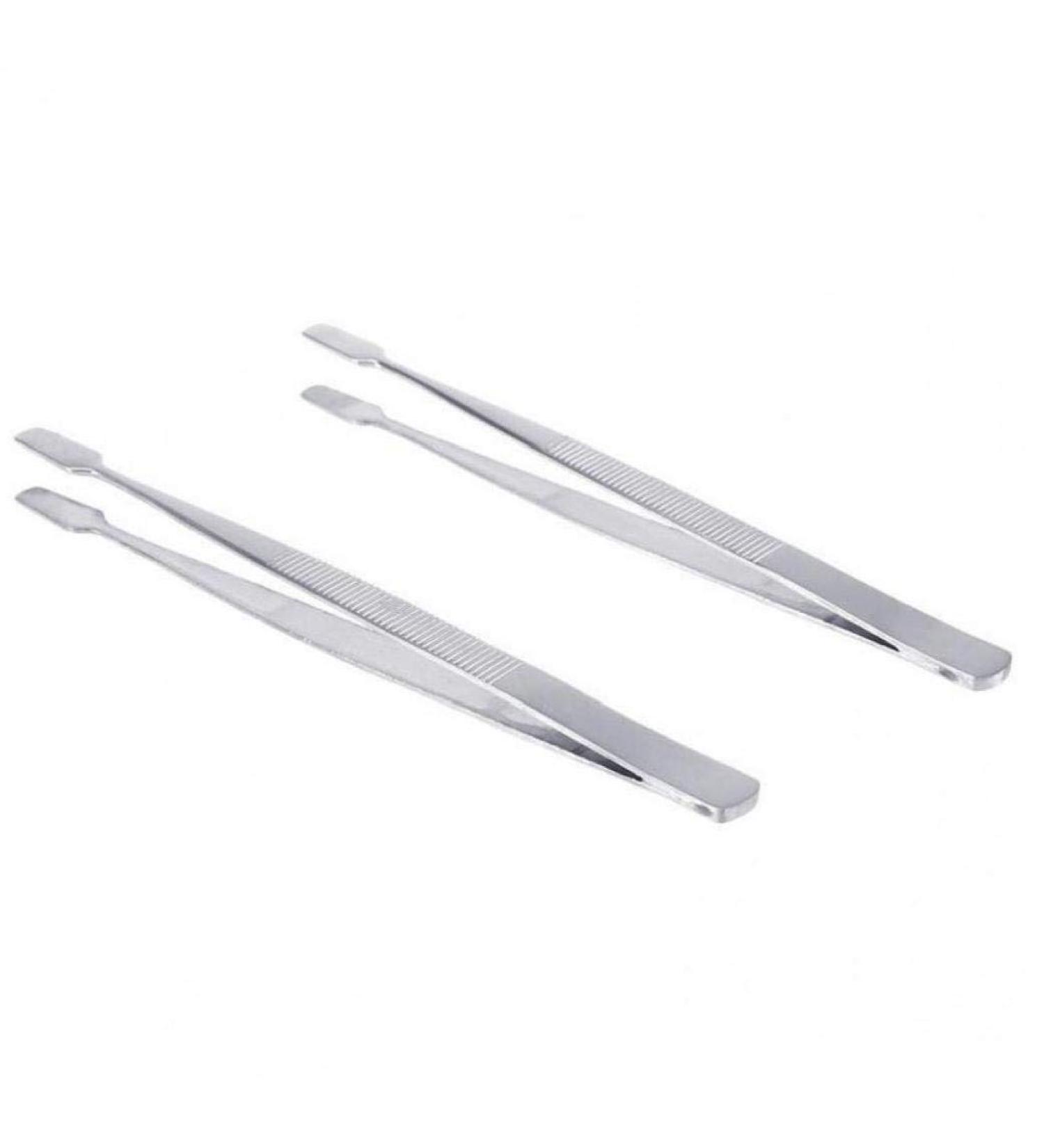 Premium Stainless Steel 2ST Stamp Tweezers for Philatelists | Anti-Slip Flat Paddle End for Easy Stamp Handling - Buy Online on GoSupps.com