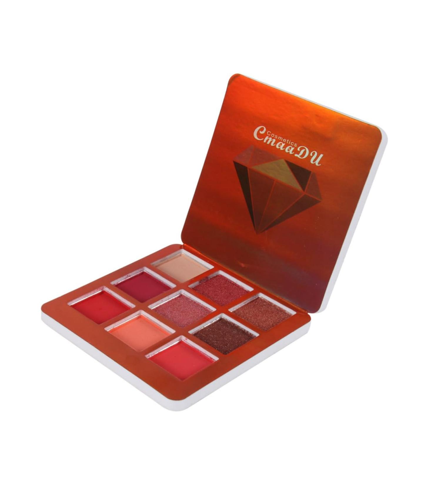 FRCOLOR 9 Eye Shadow Shimmer Eyeshadow Makeup Palette Flash 1 count (Pack of 1) Red - Buy Online on GoSupps.com