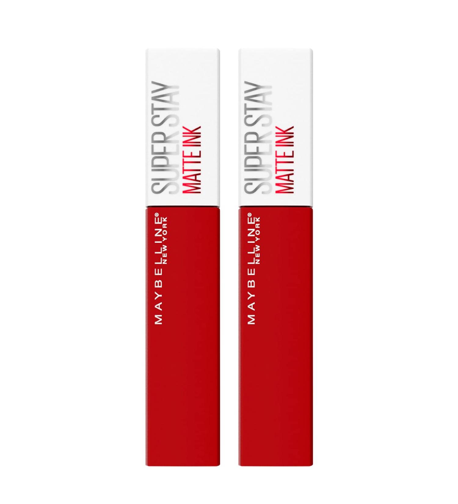 2 x Maybelline New York SuperStay Matte Ink lip color liquid lipstick color 340 Exhilarator