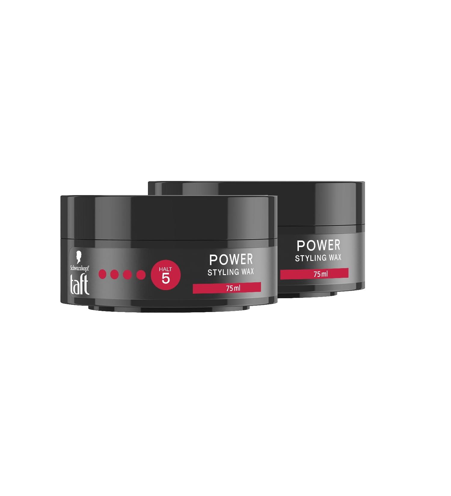 Schwarzkopf Taffel Styling Wax Power 2x75ml | Vegan Hair Wax for 48 Hour Hold | Gentle on Hair & Scalp | Buy Now - Buy Online on GoSupps.com