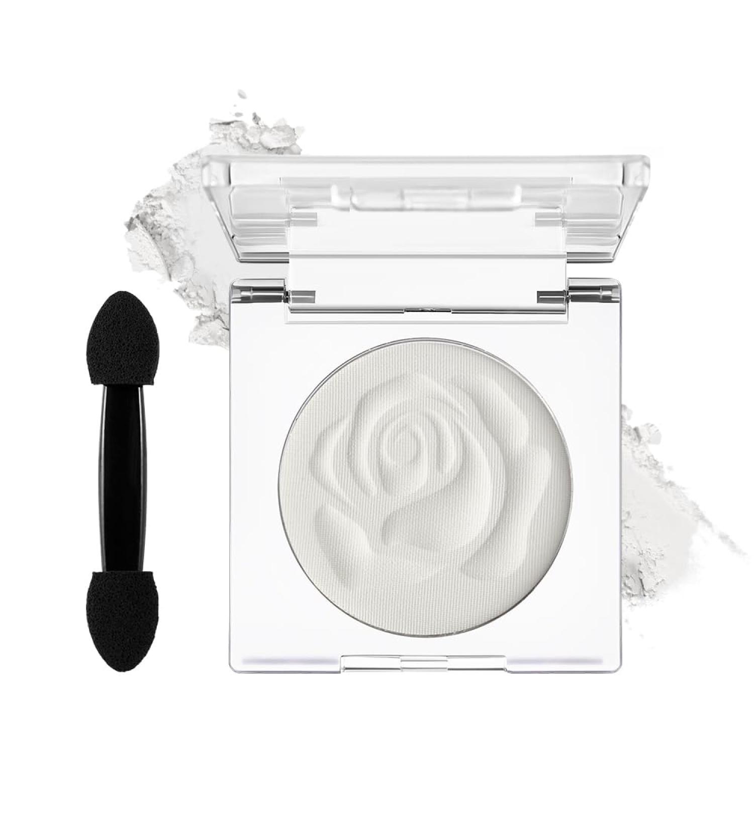 DE'LANCI Palette de fards paupi res Single Pearl Maquillage mat imperm able pigment Ghost Bride v g tal #02 Blanc - Buy Online on GoSupps.com