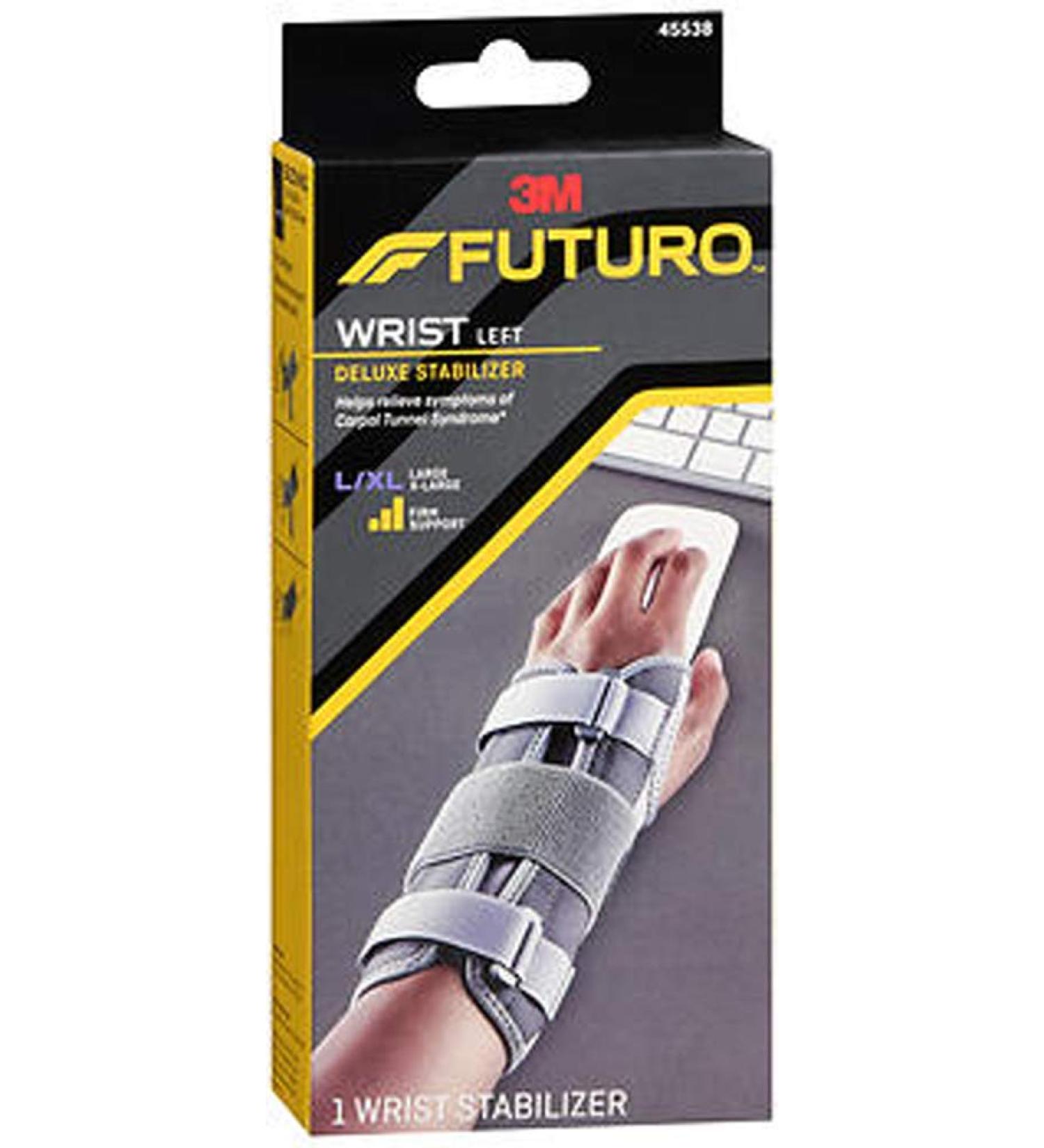 FUTURO Deluxe Wrist Stabilizer Left Hand Large-X-Large Tan 1 Each