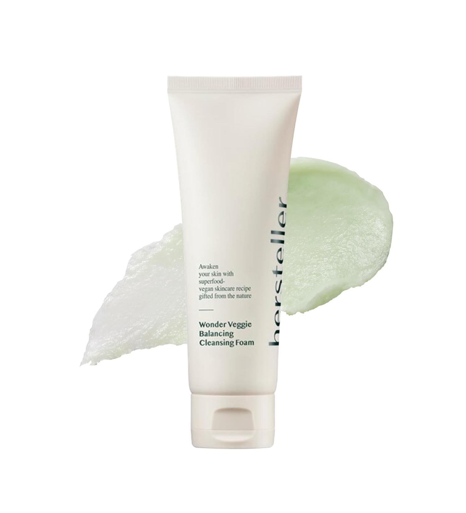 Hersteller Wonder Veggie Balancing Cleansing Foam 4.06 fl oz Vegan Hydrating Soothing Foaming Cleanser Face Wash Makeup Remover Korean Skincare - Buy Online on GoSupps.com