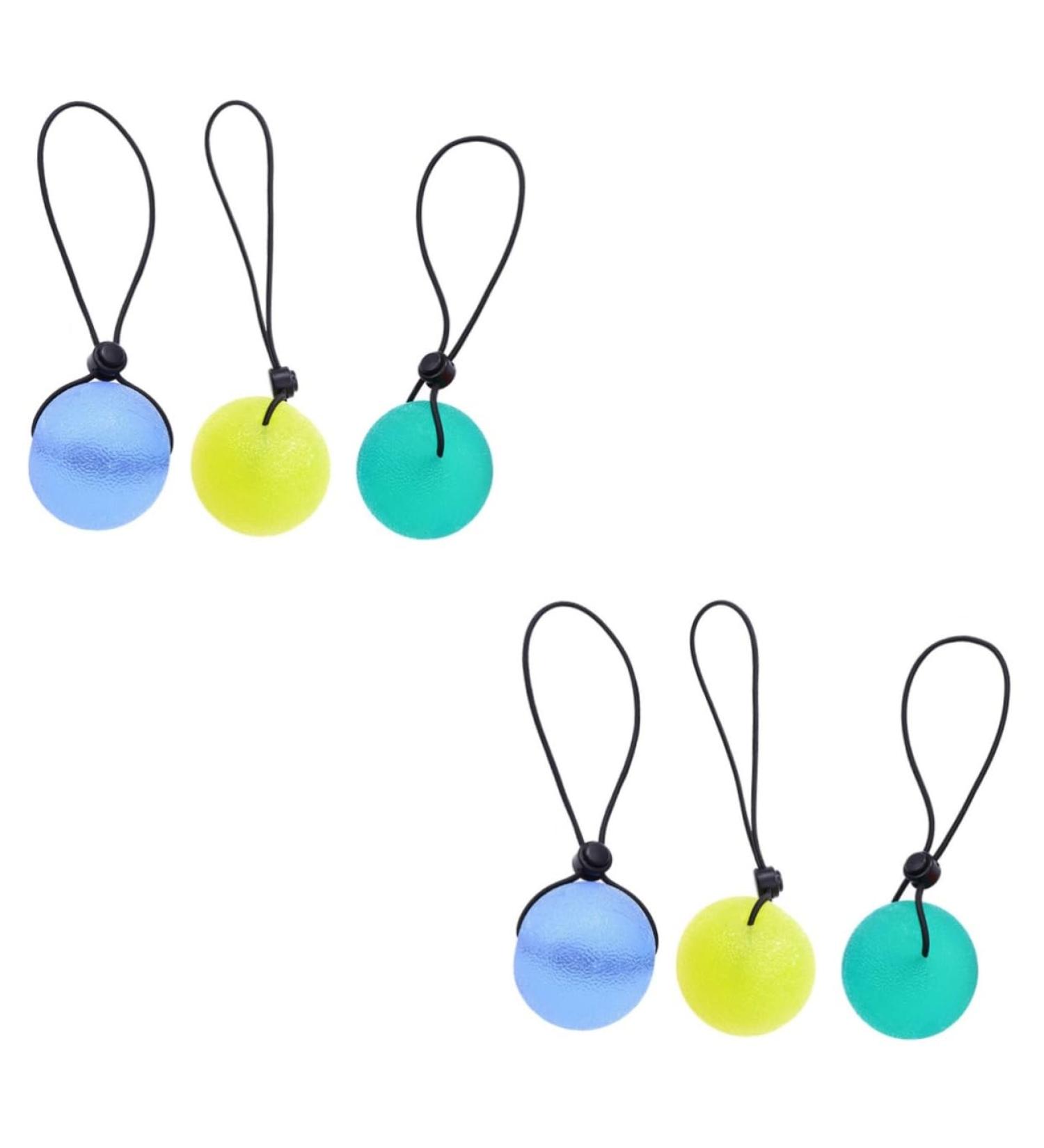 JECOMPRIS 6 STK Hand Trainer Massage Balls - Silicone Hand Exercise & Decompression Toys for Wrist Strengthening - Perfect for Fitness & Rehab - Buy Online on GoSupps.com