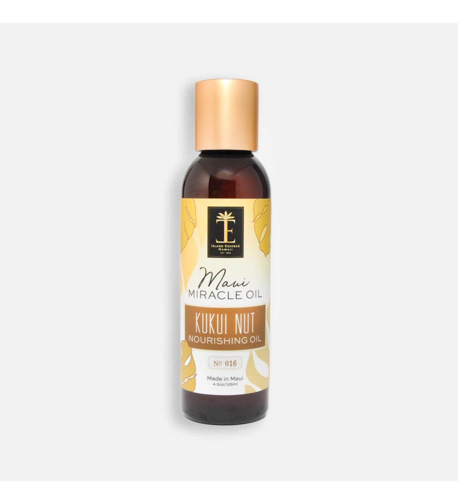 Maui Miracle Oil Hawaii (4.5 Ounce Pump Kukui Nut Nourishing Oil)