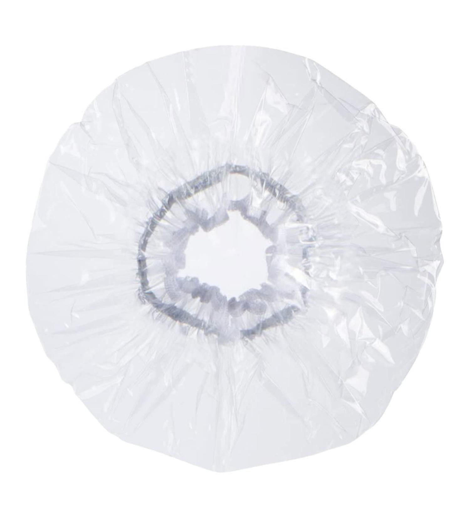 Transparent Plastic Shower Cap for Men and Women - Salon Bathing Head Cover - Buy Online on GoSupps.com