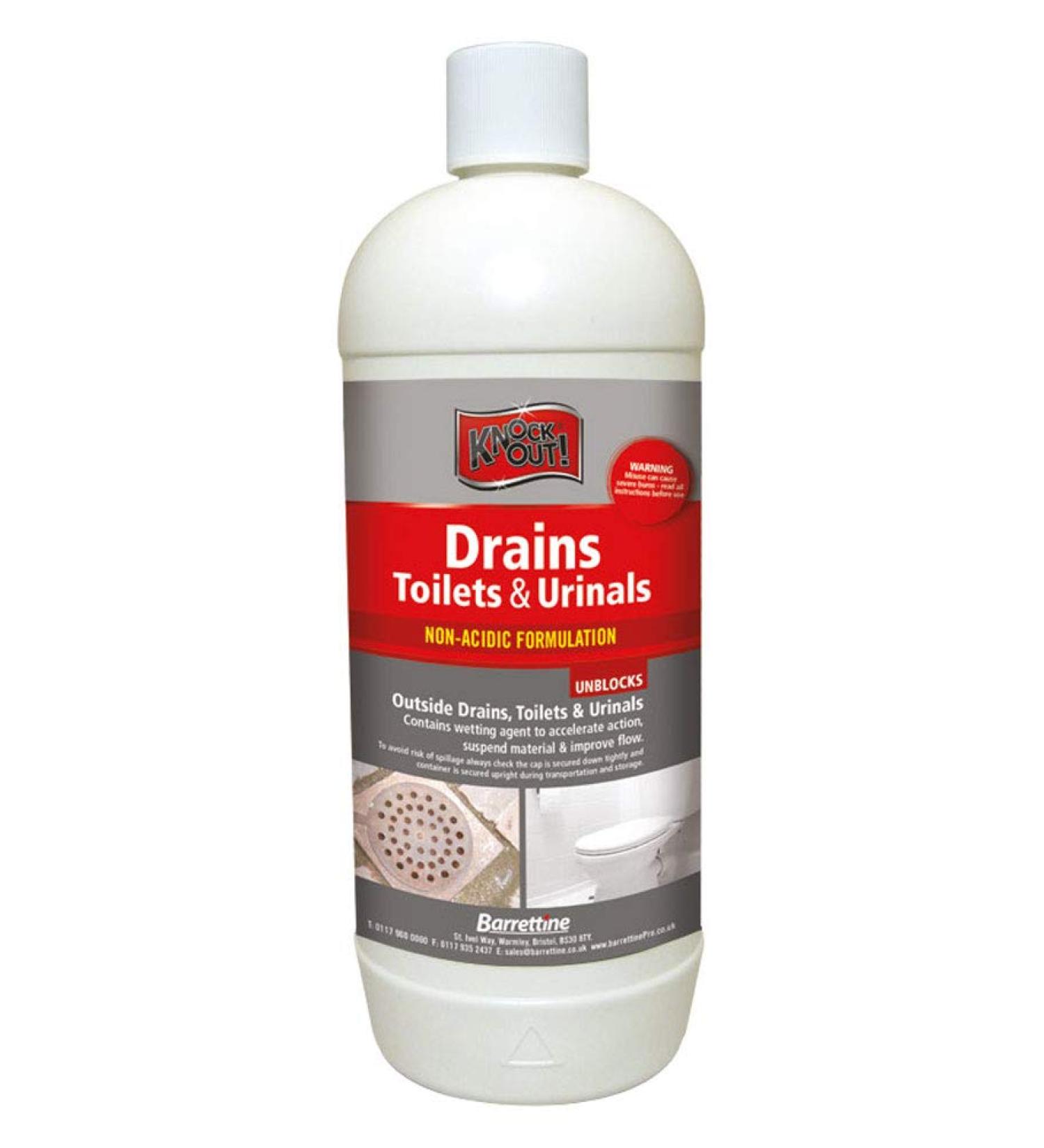 Knock Out New Drains/Toilets and Urinals 1 Litre