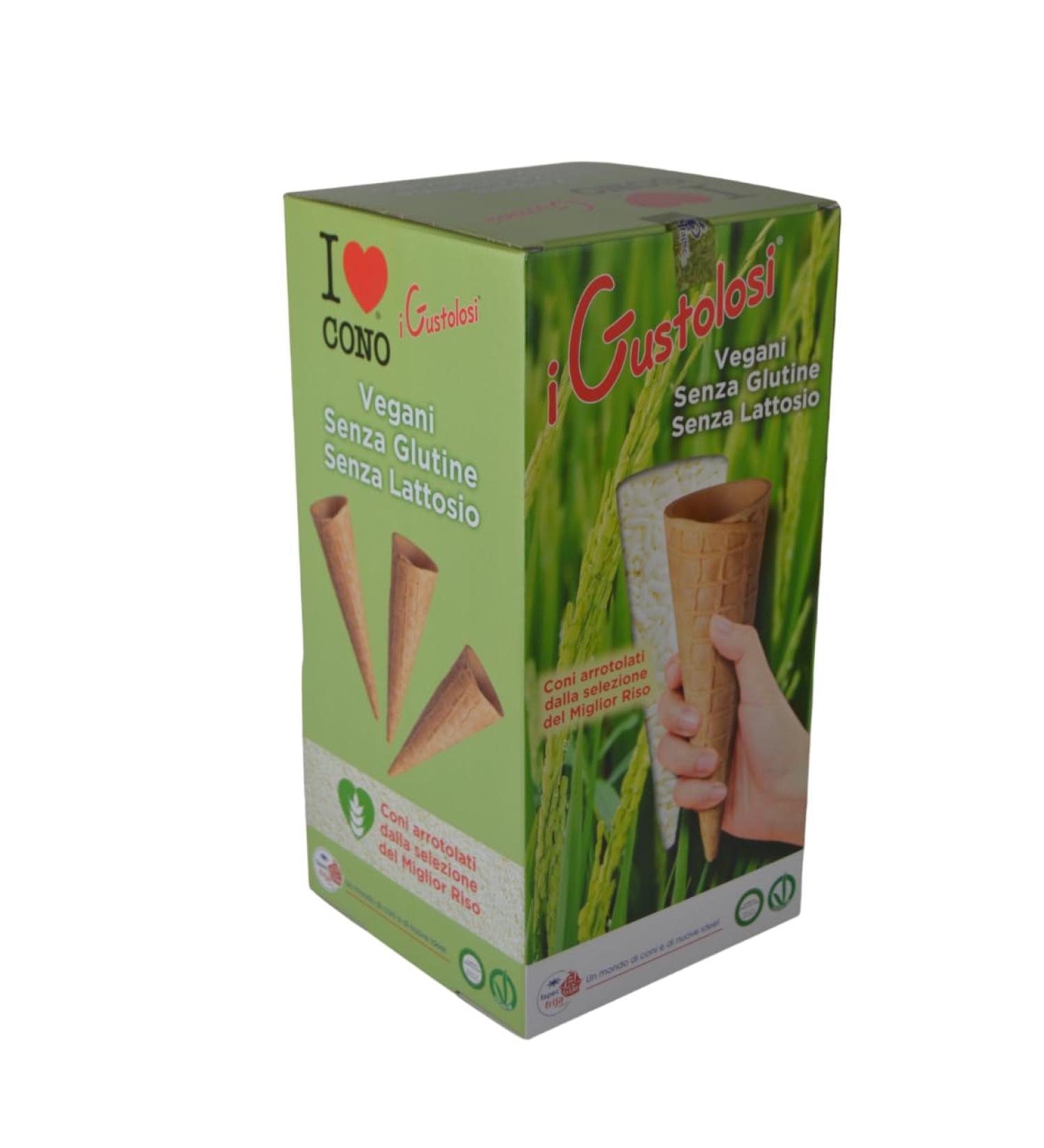 "Gluten Free" Ice Cream Cones Plaxed Separately 135x46mm 40