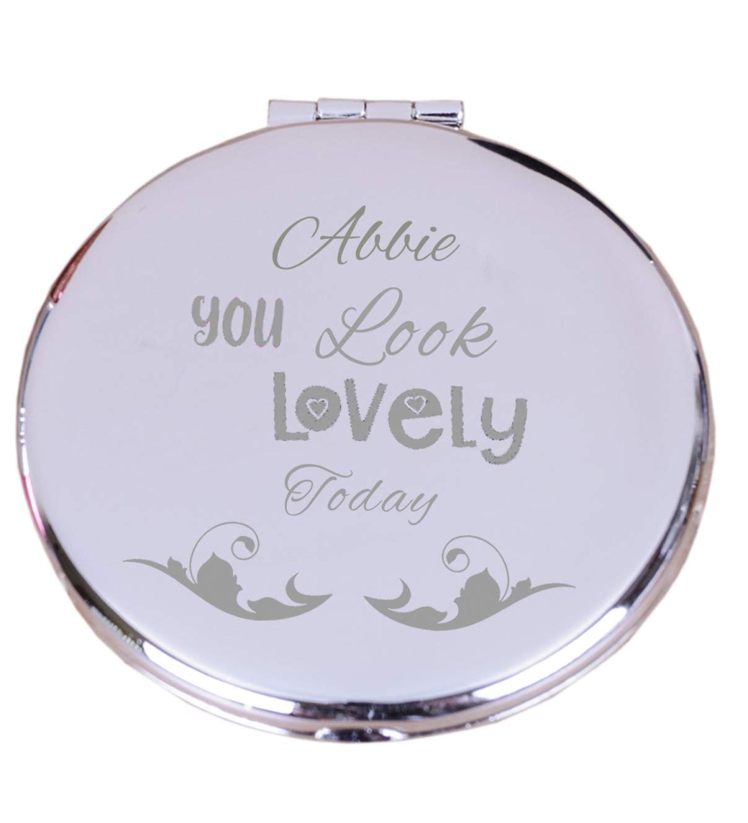 Chris Bag Of Goodies Abbie You Look Lovely Today Compact Mirror