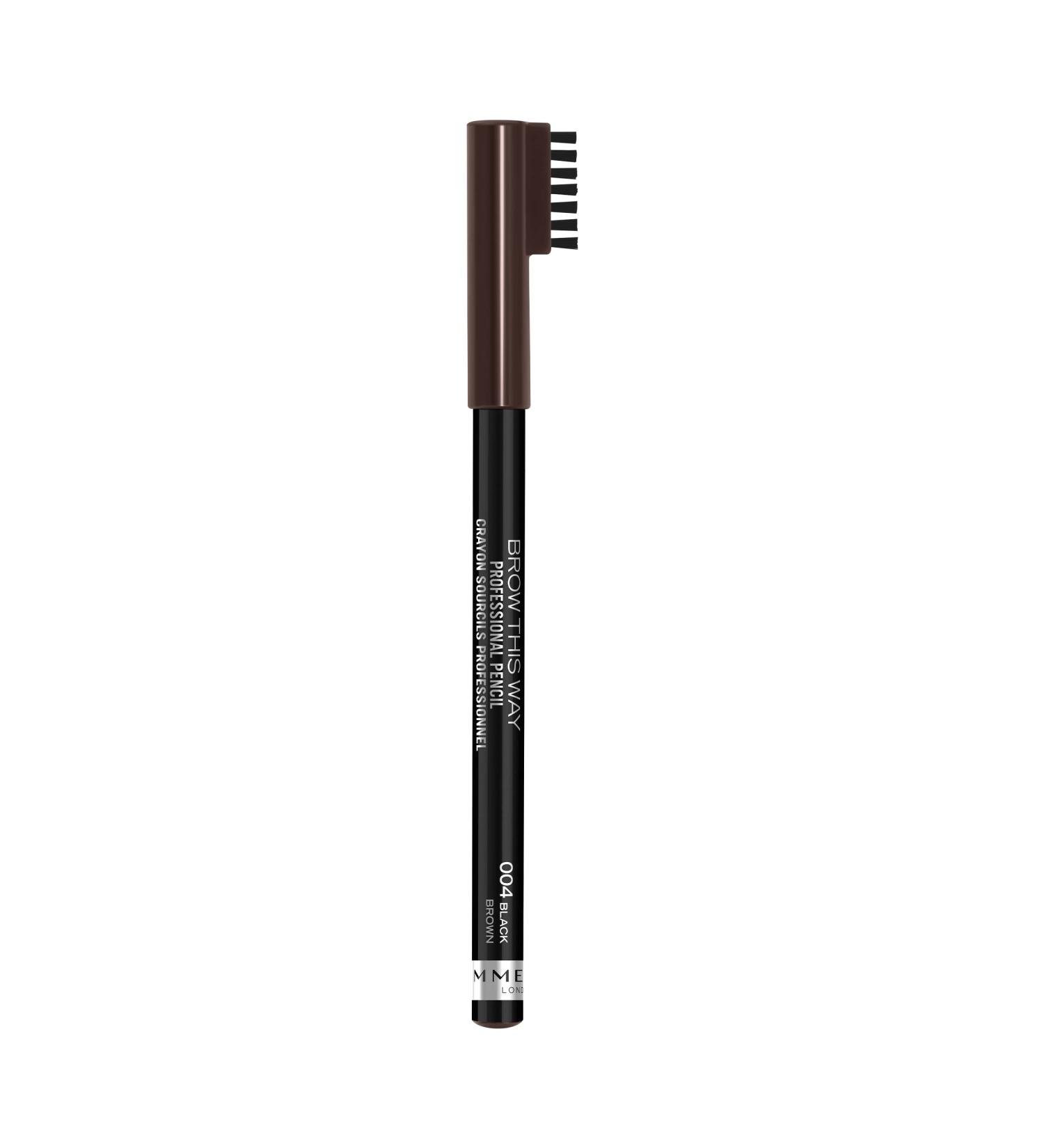 Rimmel Professional Eyebrow Black Brown 0.05oz - Long-Lasting Brow Definer - Buy Online on GoSupps.com