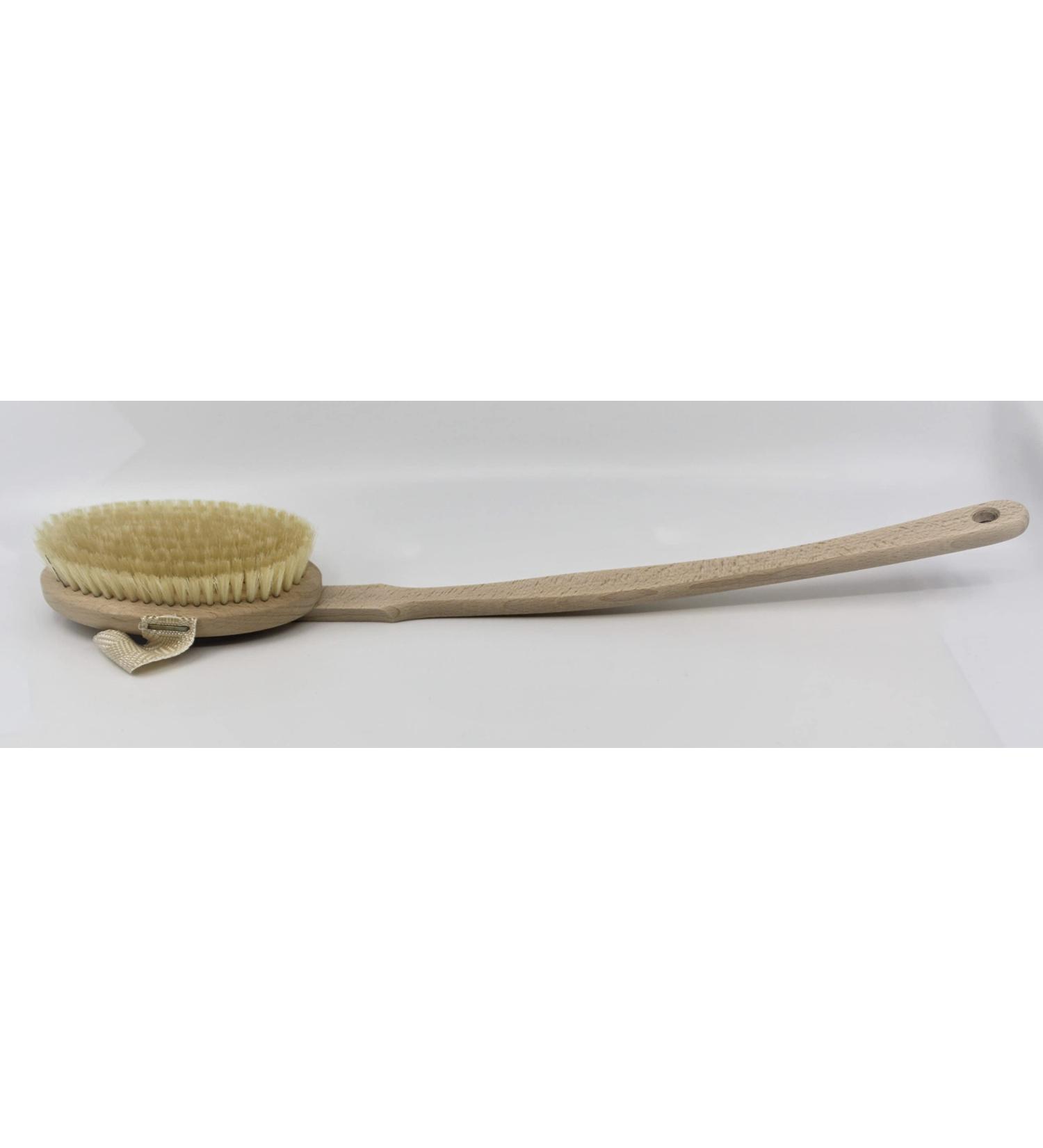 MAAJ Bath Brush 47cm - Vegan Massage Brush with Hand Strap & Removable Long Handle - Made in Germany - International Shipping - Buy Online on GoSupps.com