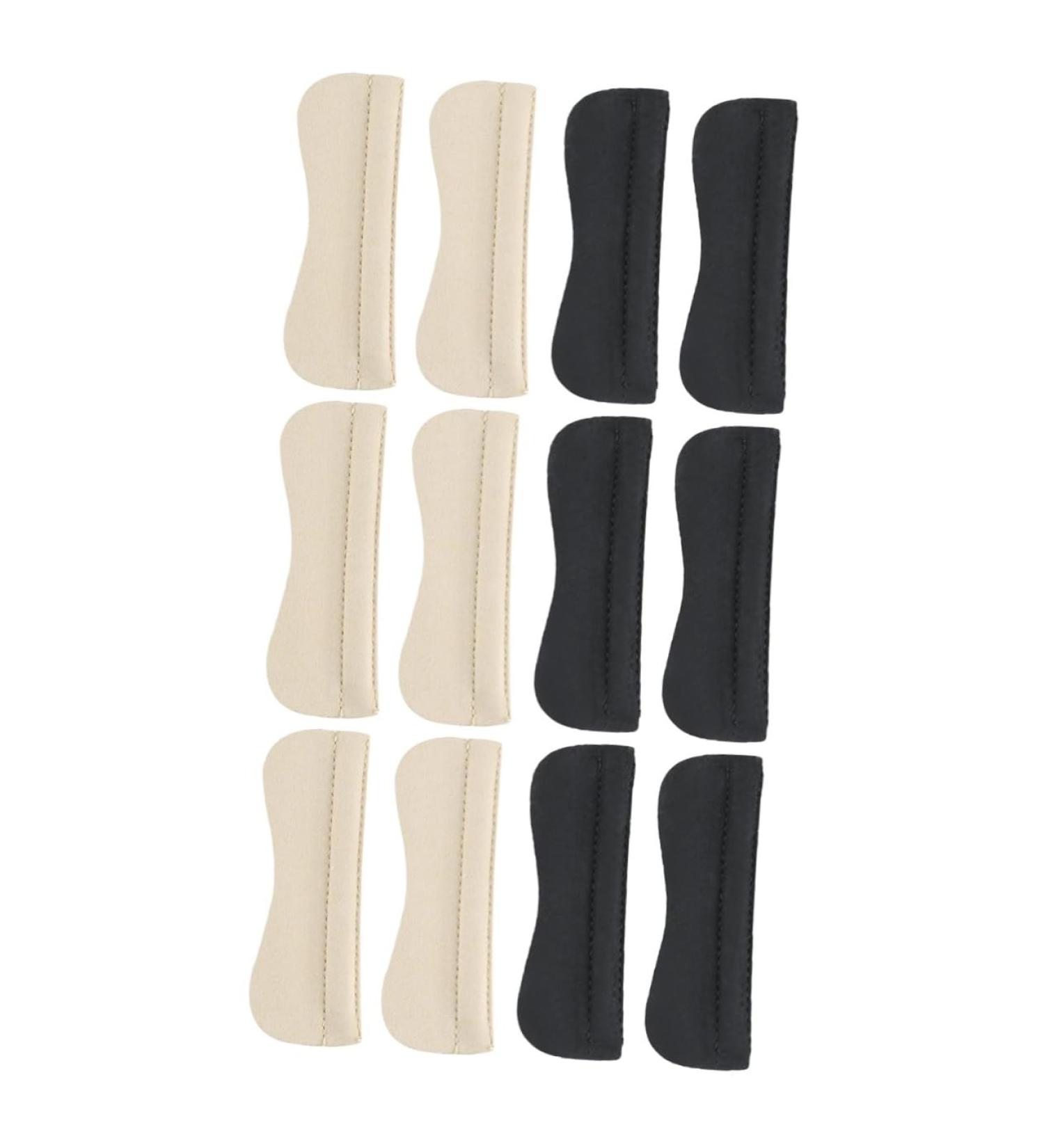 Mobestech 12 Pairs Heel Protector Pads - Forefoot Cushion Covers & Anti-Drop Heel Stickers for Men & Women - Comfort Insoles for Heels - Beige - Buy Online on GoSupps.com