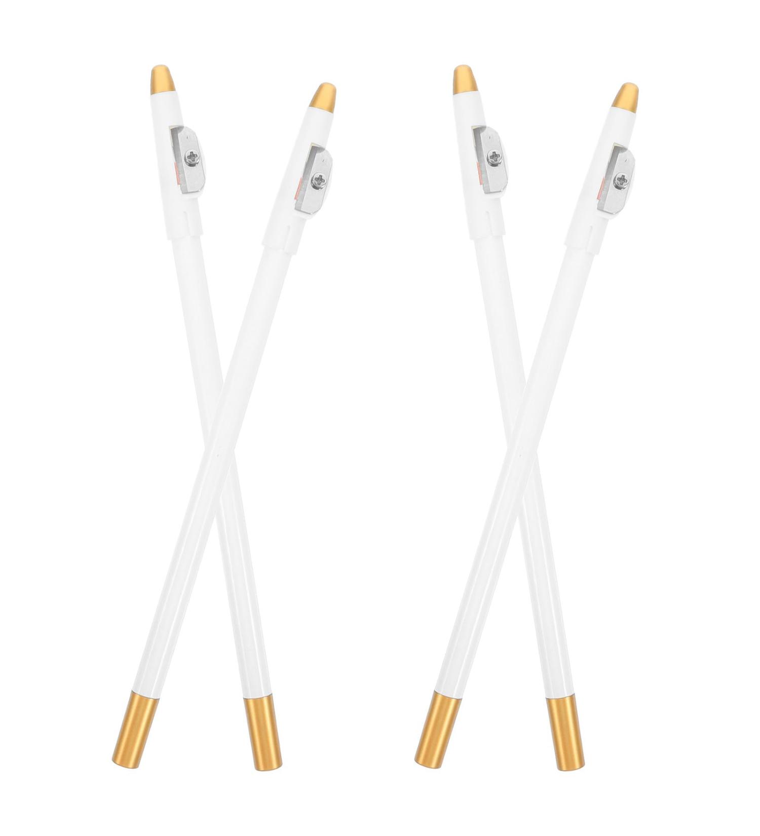 Ipetboom Lot de 4 Set de Crayons Barbe et Sourcils Blanc avec Taille-crayon Int gr Pointe Fine Imperm able pour Hommes Maquillage Pr cis Visage et Barbe Usage Quotidien et Sport - Buy Online on GoSupps.com