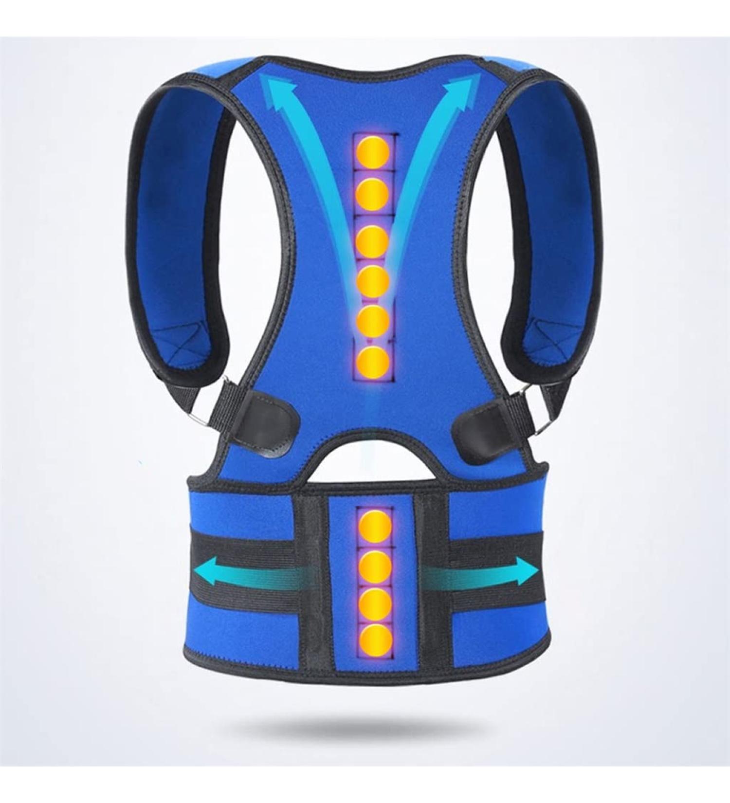 DFHBFG Men Women Corrective Vest - Posture Corrector & Scoliosis Back Support Brace (S Code Blue) - Improve Posture & Comfort - Buy Online on GoSupps.com