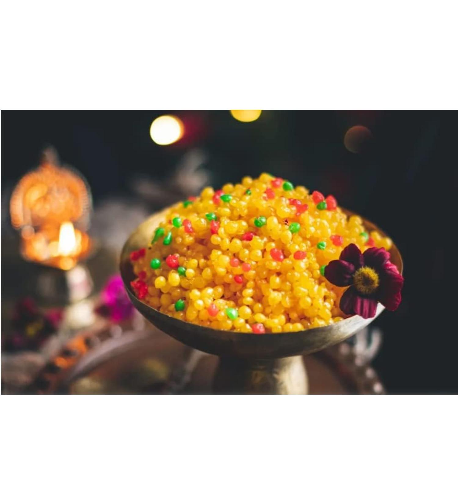 Rakhi Diwali Special (Sweet Boondi 300g) Gift Hamper for Brother Sister Delicious Indian Traditional Sweets Best Gift For All Occasions Tasty Treat For Family & Friends Sold By Kidzbuzz - Buy Online on GoSupps.com