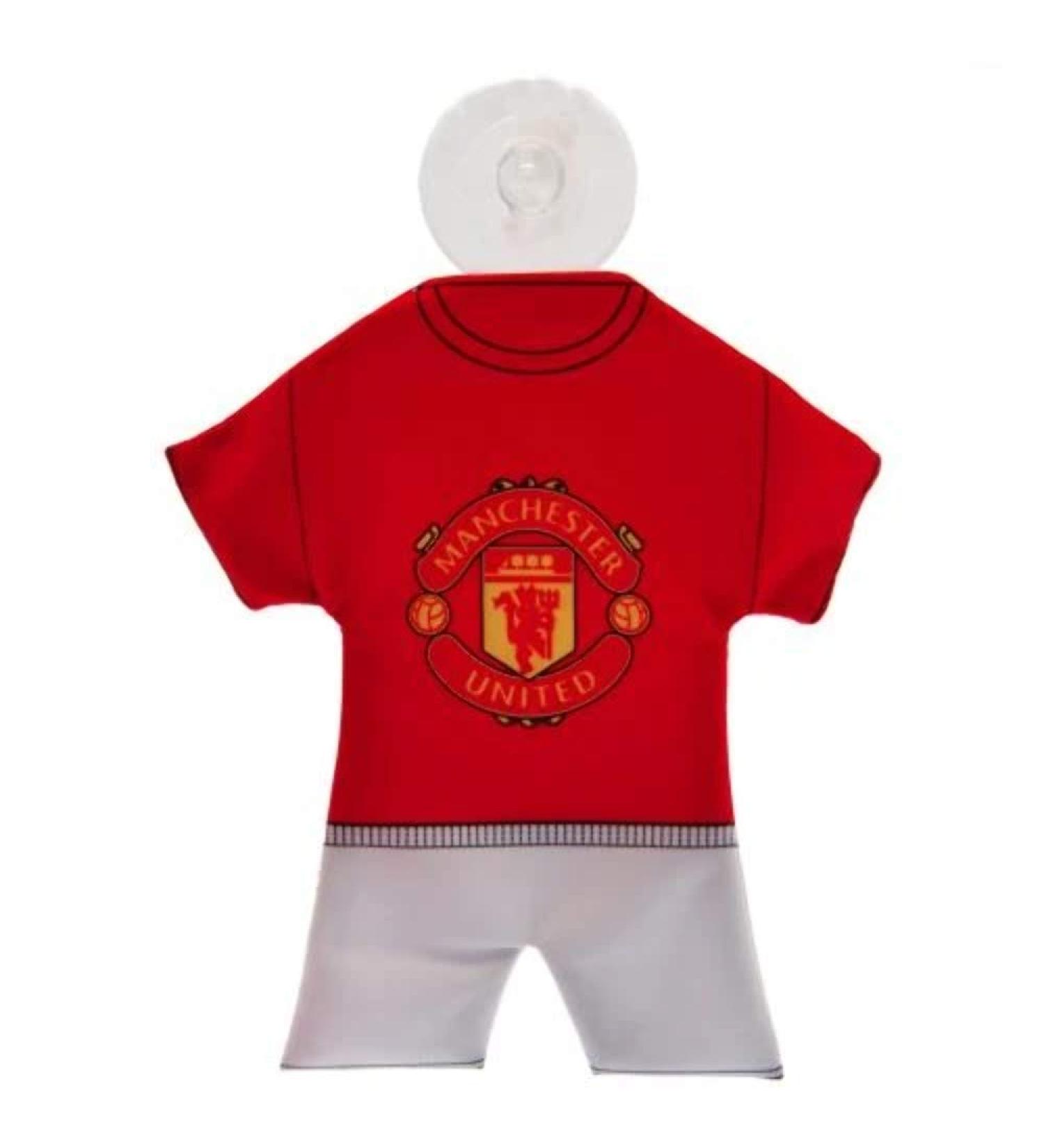 Shop Manchester United FC Mini Kit Car Hanger - Red | One Size | International Shipping - Buy Online on GoSupps.com