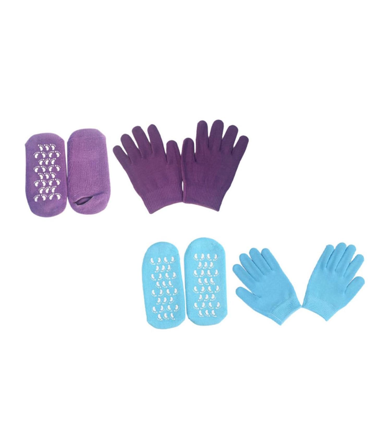 Mikinona 2 Sets Hand and Foot Care Set Moisturizing Gloves Gel Socks Spa Socks Dry Hands Gloves Hydrating Socks Dry Cracked Hands Gloves Moisturizing Mitten Moisturizing Socks Vegetable Gel - Buy Online on GoSupps.com