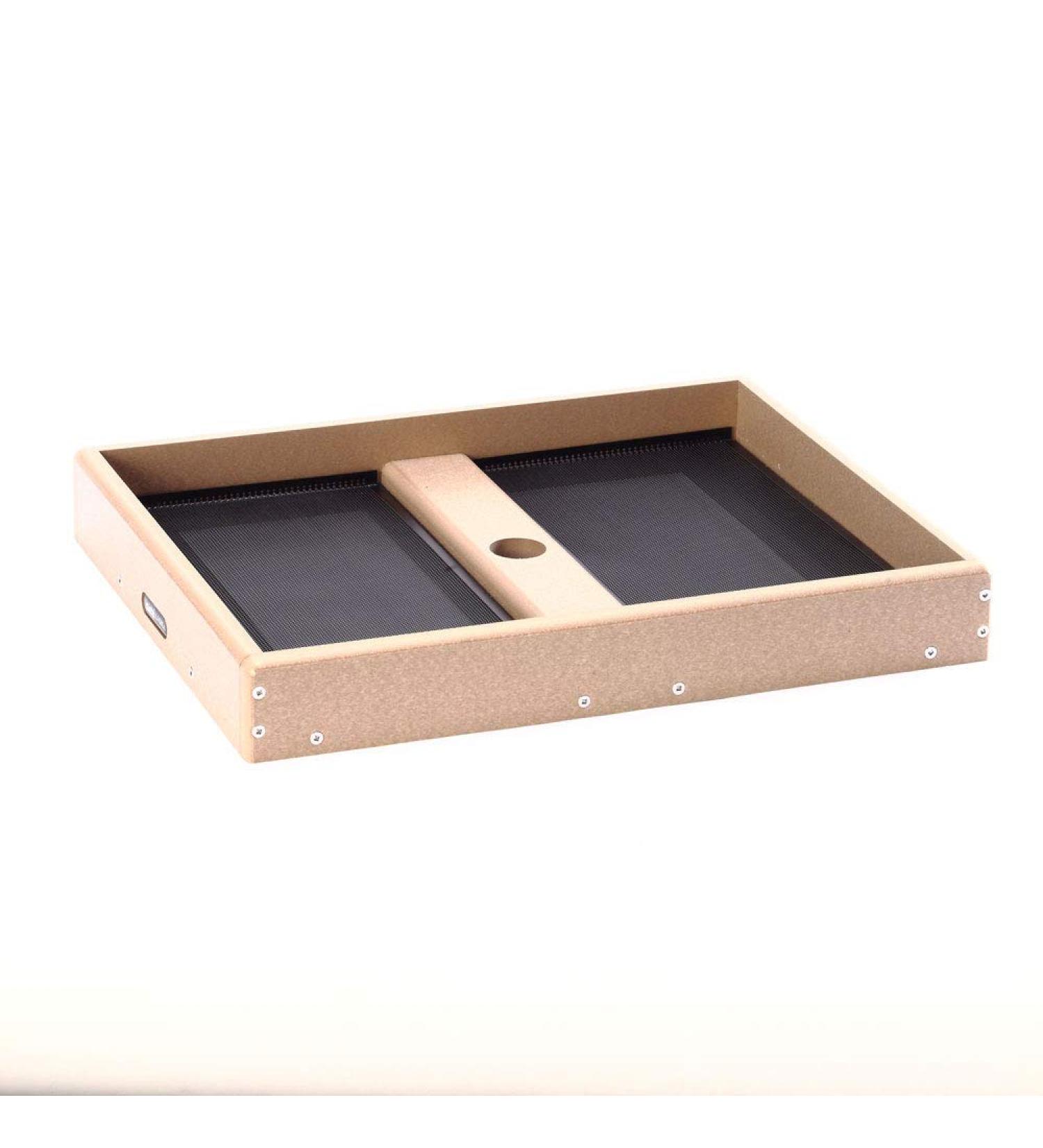 Birds Choice SNSC Platform Feeder with Removable Seed Trays | Medium Size | Pole Mount Seed Catcher Platform in Taupe - Buy Online on GoSupps.com