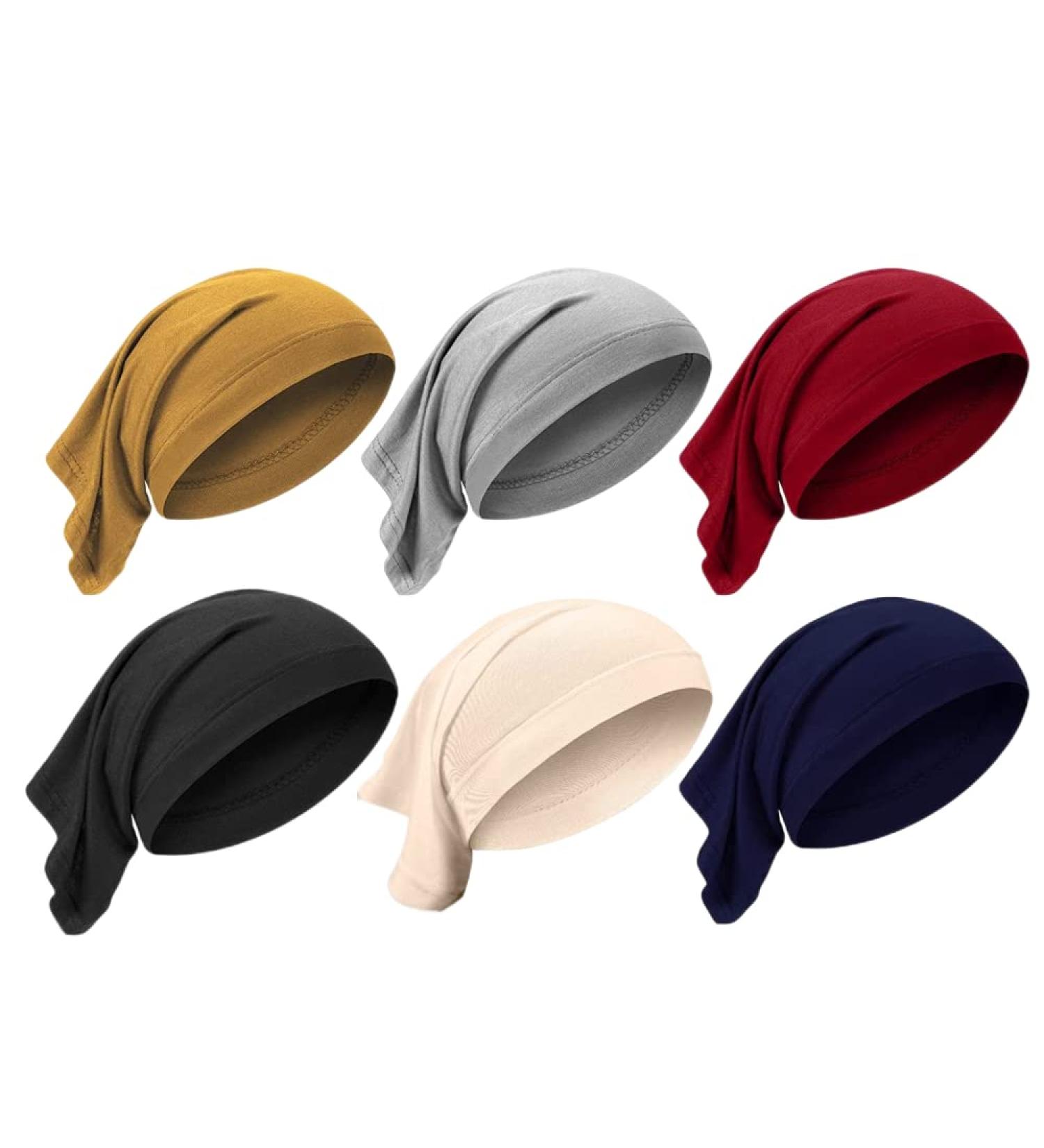 6 Pieces Sport Hair Accessories Unisex Spandex Dreadlocks Bands Elastic Long Hair Dreads Head Wraps Braids Bonnet Solid Colors Soft Headband For Men And Women - Buy Online on GoSupps.com