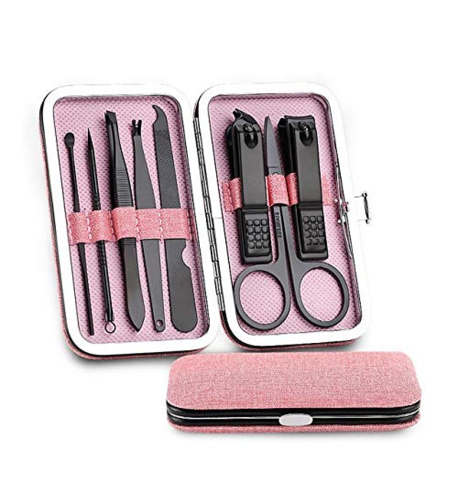 PSGS 8pcs Stainless Steel Nail Clippers Set Professional Scissors Suit with Box Trimmer Grooming Manicure Cutter Kits for Nail Tools (Color : 4) - Buy Online on GoSupps.com
