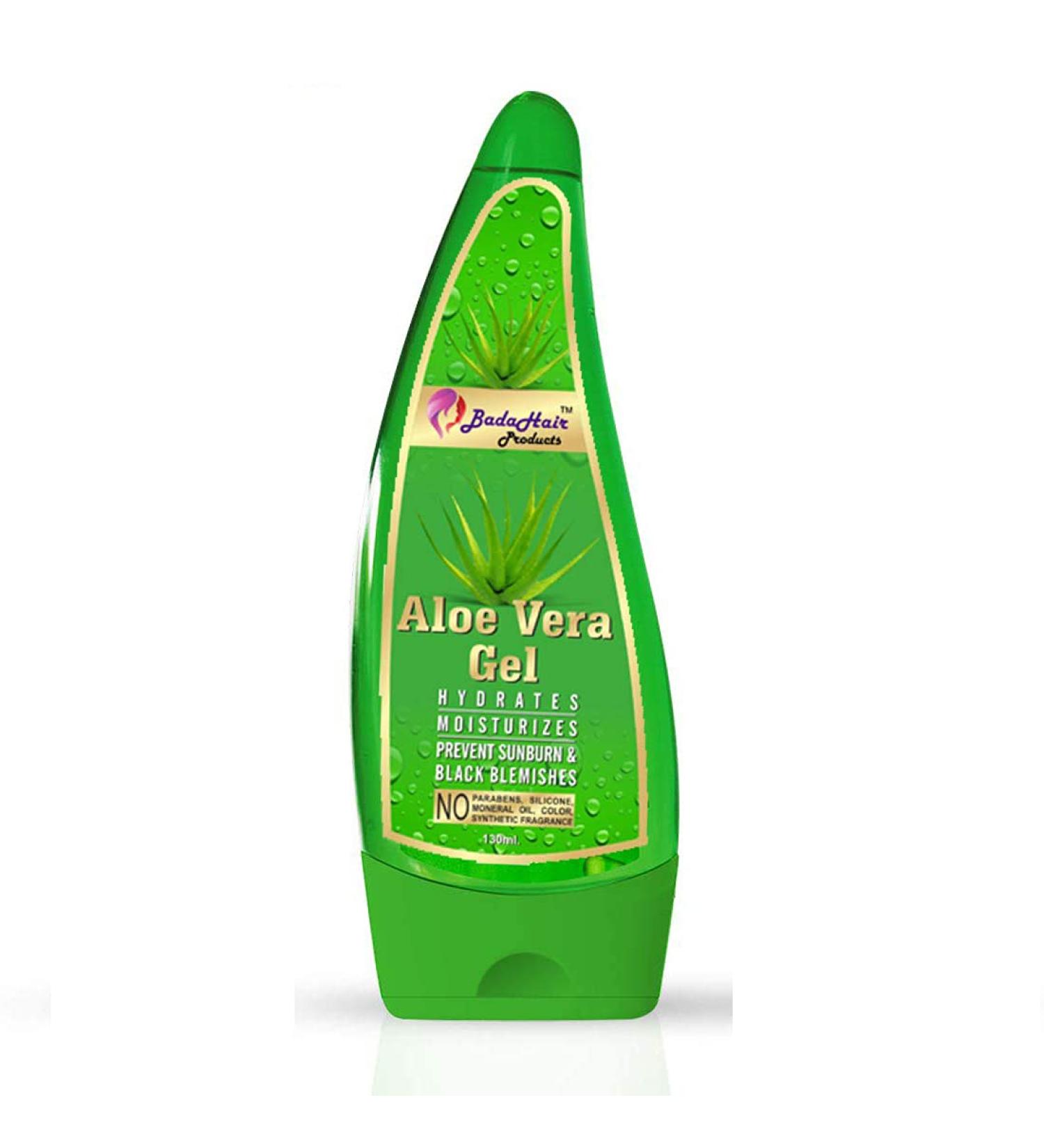 Badahair Aloe Vera Gel - Multi-Purpose Moisturizer for Face Skin & Hair | Enriched with Vitamin E & Antiseptic Herbs | 130ml - Buy Online on GoSupps.com